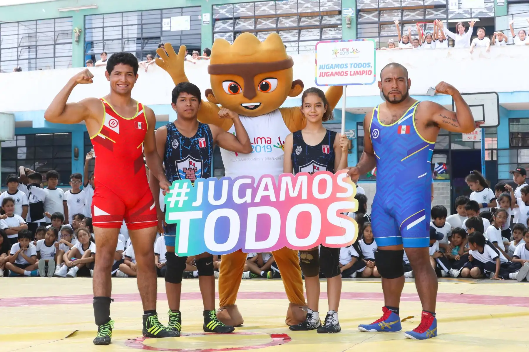 Lima 2019 promociona el Boxeo y la Lucha Libre, en el Coliseo Miguel Grau del Callao, sede de los Juegos Panamericanos.Foto: ANDINA/Juan Carlos Guzmán