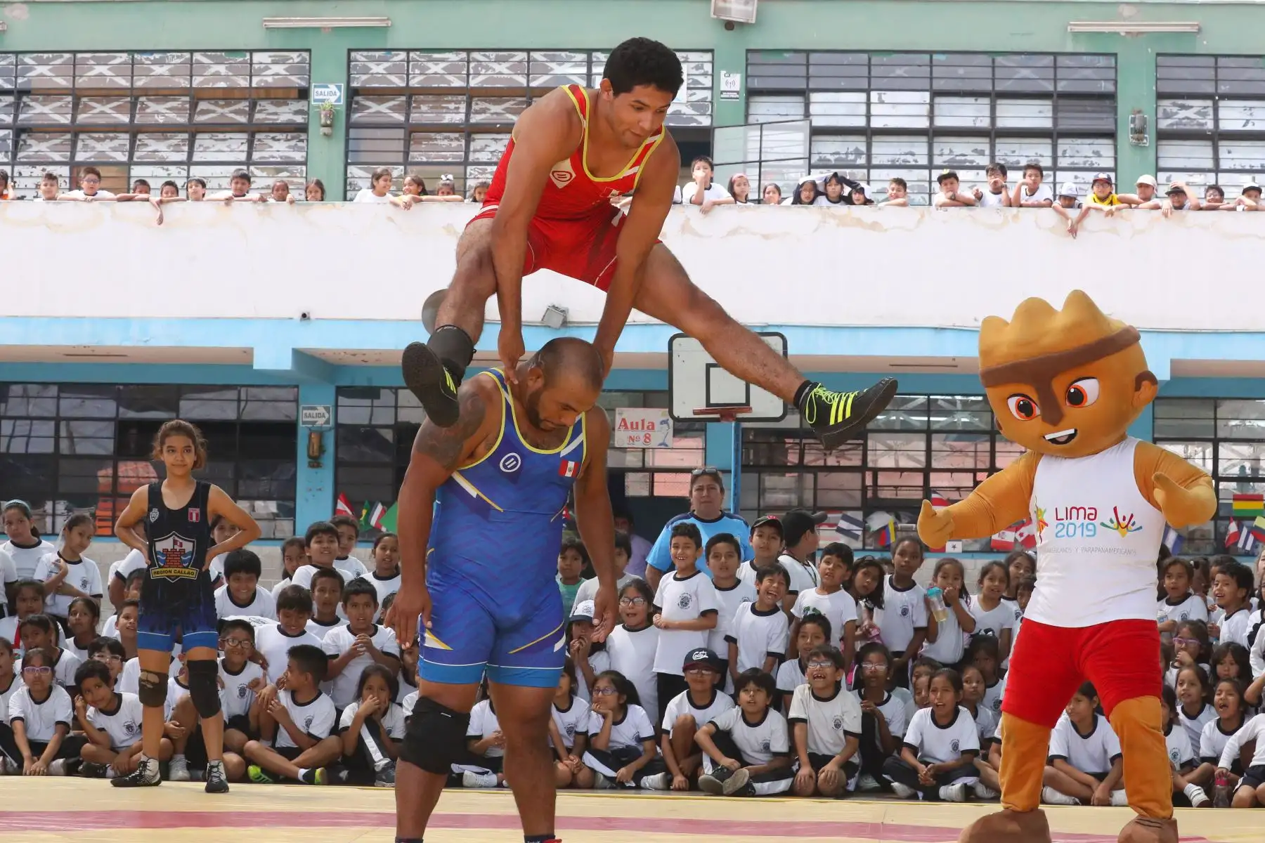 Lima 2019 promociona el Boxeo y la Lucha Libre, en el Coliseo Miguel Grau del Callao, sede de los Juegos Panamericanos.Foto: ANDINA/Juan Carlos Guzmán