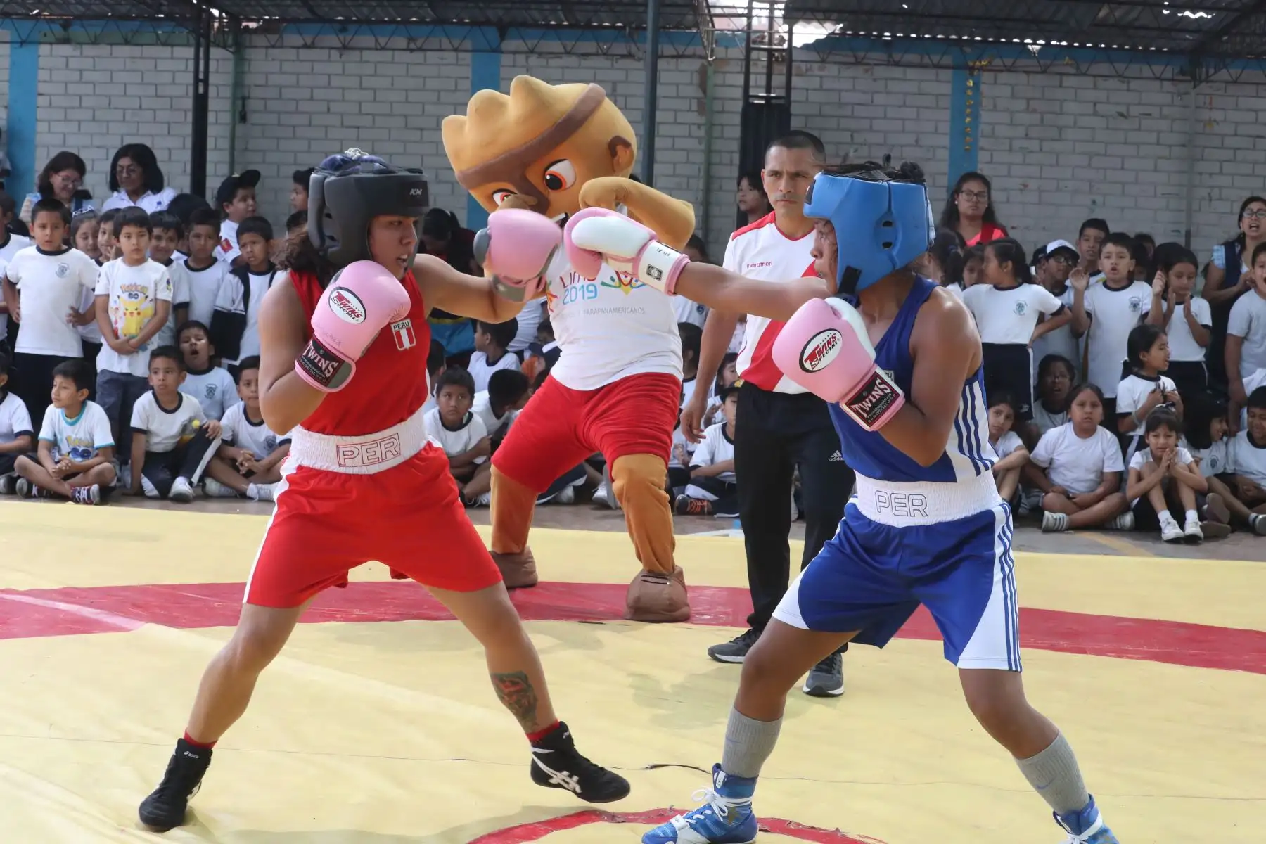 Lima 2019 promociona el Boxeo y la Lucha Libre, en el Coliseo Miguel Grau del Callao, sede de los Juegos Panamericanos.Foto: ANDINA/Juan Carlos Guzmán