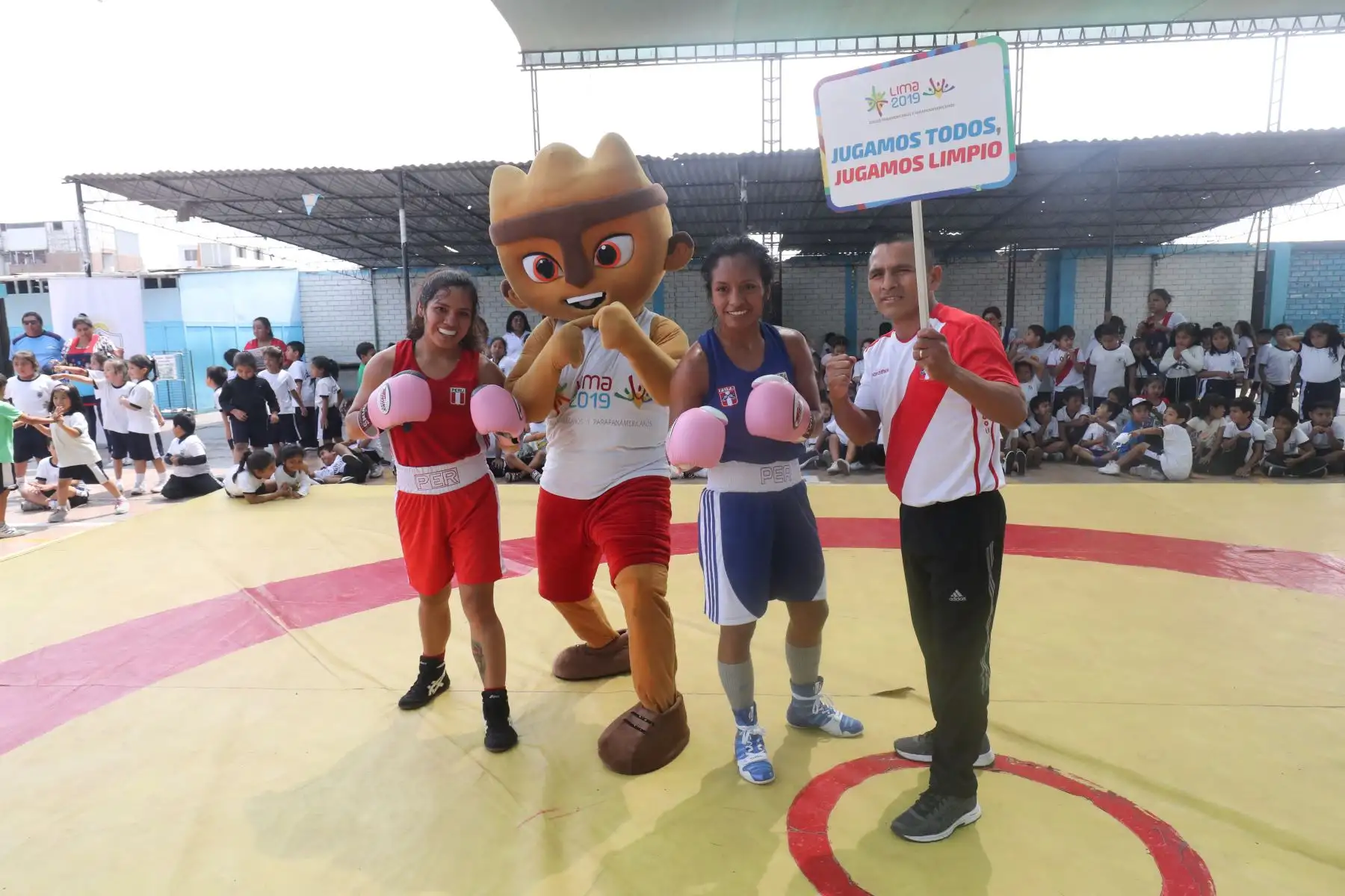Lima 2019 promociona el Boxeo y la Lucha Libre, en el Coliseo Miguel Grau del Callao, sede de los Juegos Panamericanos.Foto: ANDINA/Juan Carlos Guzmán