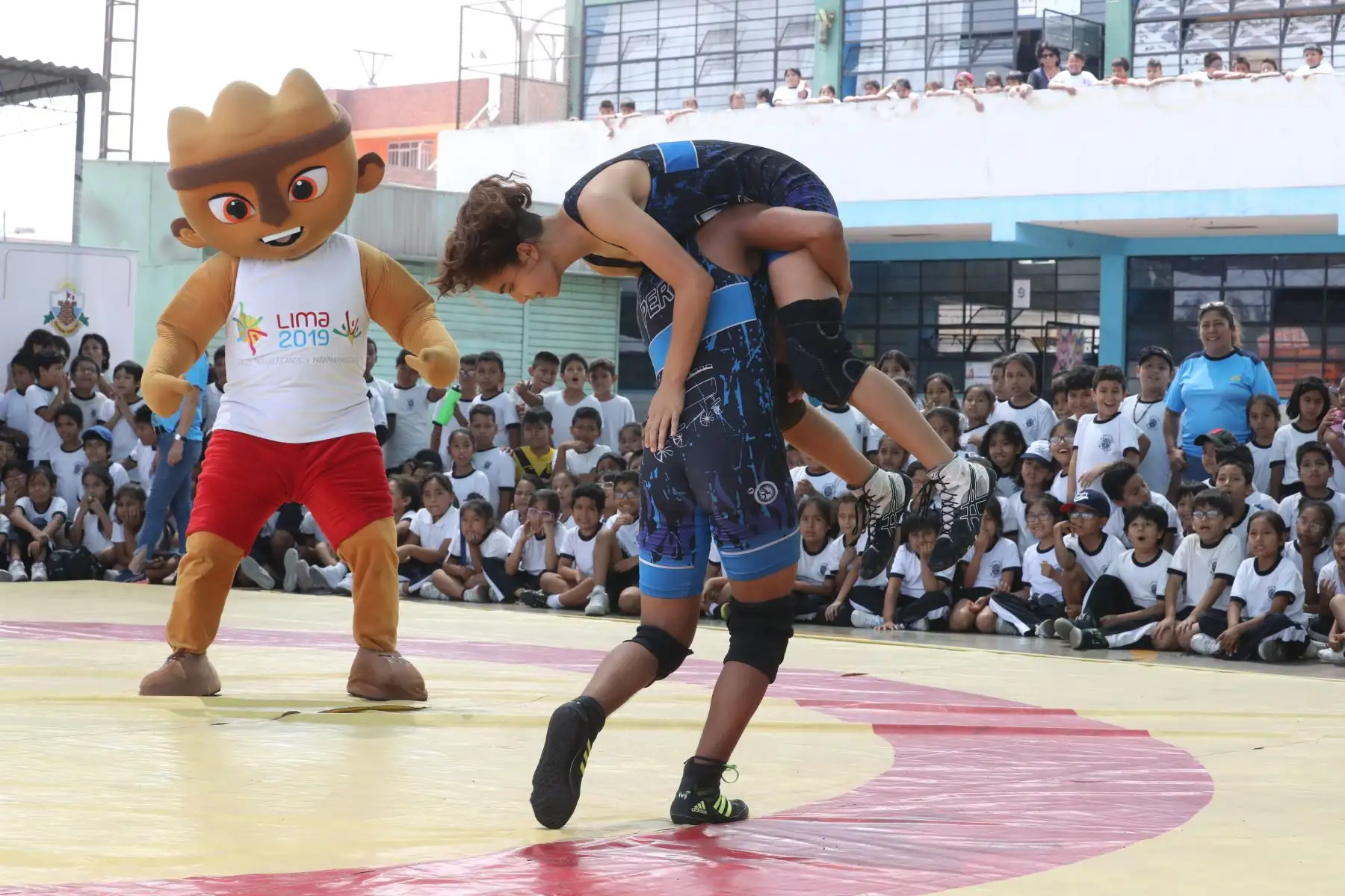 Lima 2019 promociona el Boxeo y la Lucha Libre, en el Coliseo Miguel Grau del Callao, sede de los Juegos Panamericanos.Foto: ANDINA/Juan Carlos Guzmán