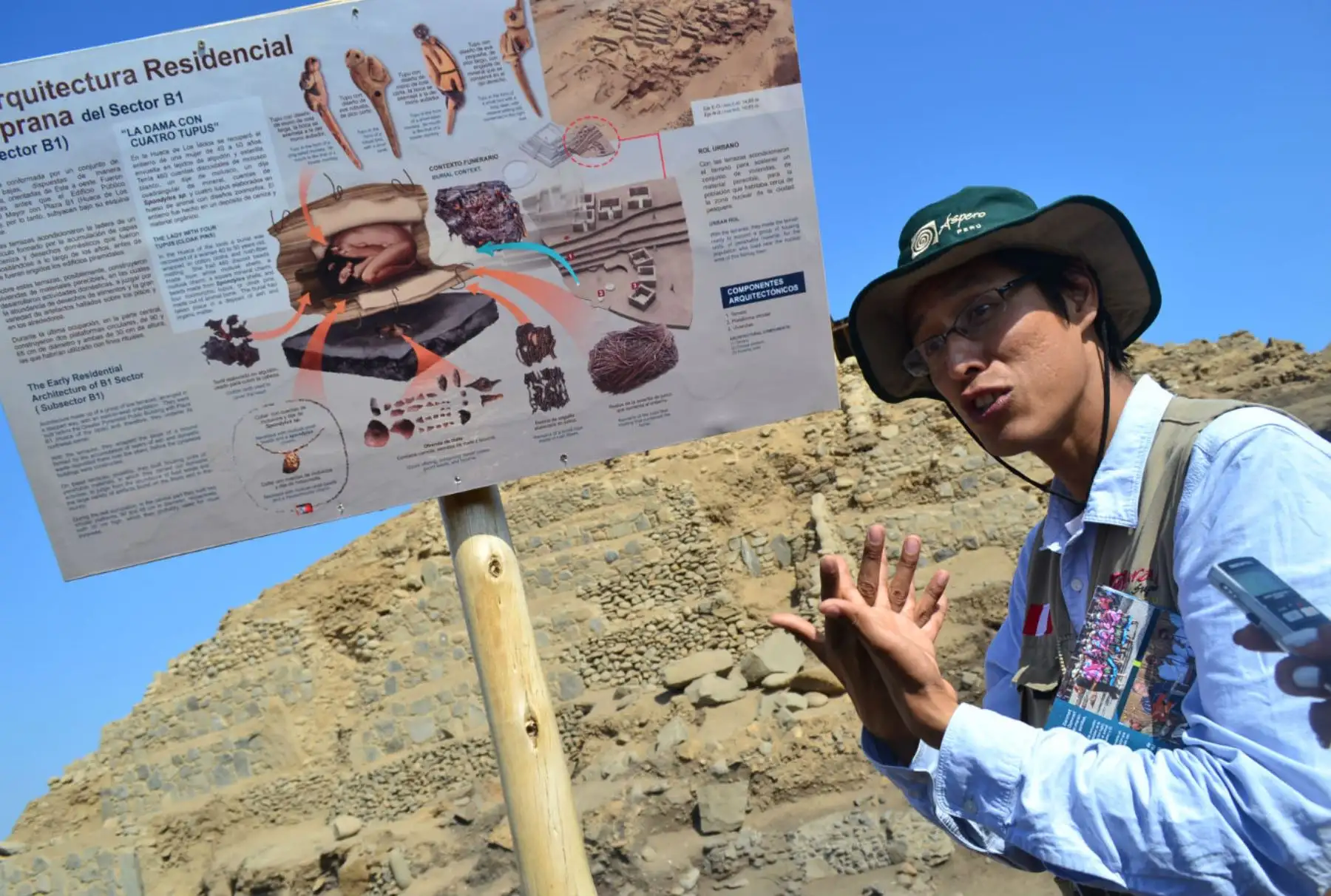 Sitio Arqueológico Áspero, la Ciudad Pesquera de la Civilización Caral. Foto: ANDINA/Archivo