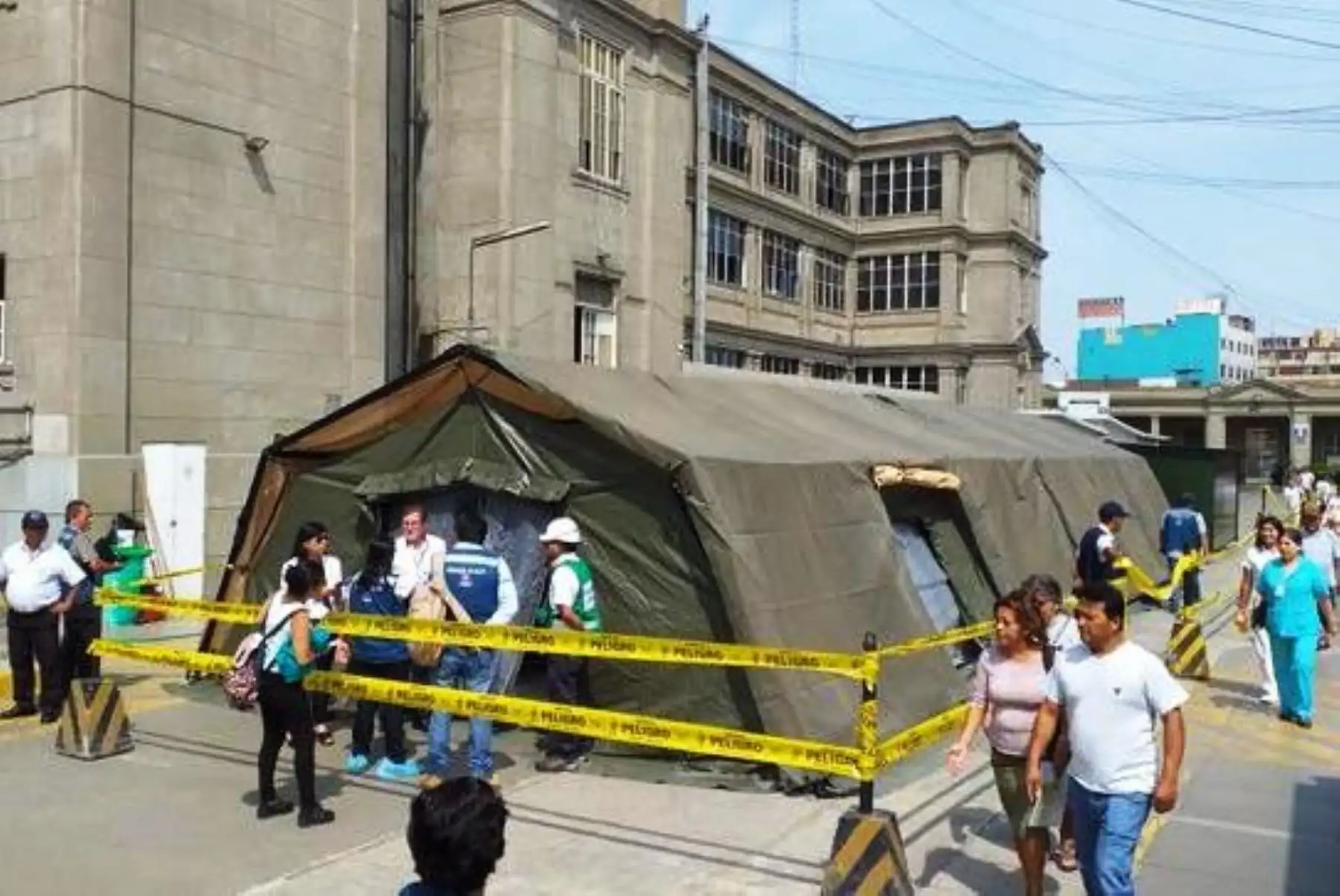 Hospital Loayza inició cirugías en sala de operaciones de campaña. Foto: ANDINA/Difusión.
