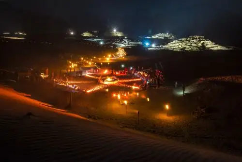 La Ciudad Sagrada será iluminada como parte de las actividades del Caral Raymi, que se celebrará el viernes 28 de octubre. Foto: ANDINA/difusión.
