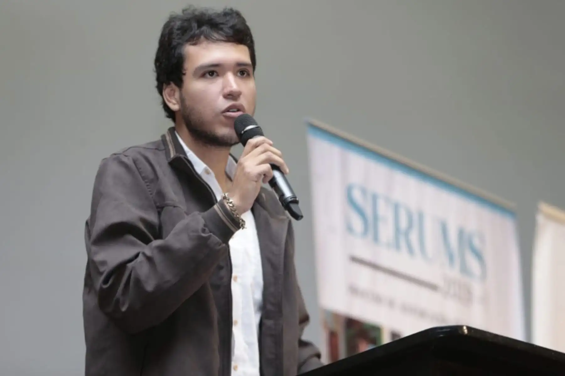 Emotivas palabras de  joven  serumista en el Auditorio del Cuartel General del Ejército. 
6271 profesionales de la salud realizarán el Serums 2019, en los establecimientos de salud del país. 
Foto: ANDINA/ Minsa