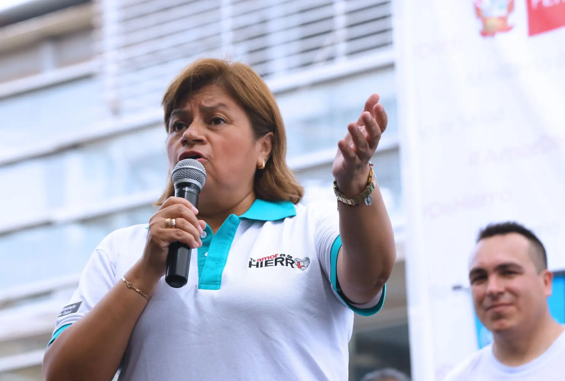 Ministra de Salud, Zulema Tomás participa en inauguración de la Carrera 5K como parte de la Cruzada contra la anemia en Comas .Foto: ANDINA/Norman Córdova