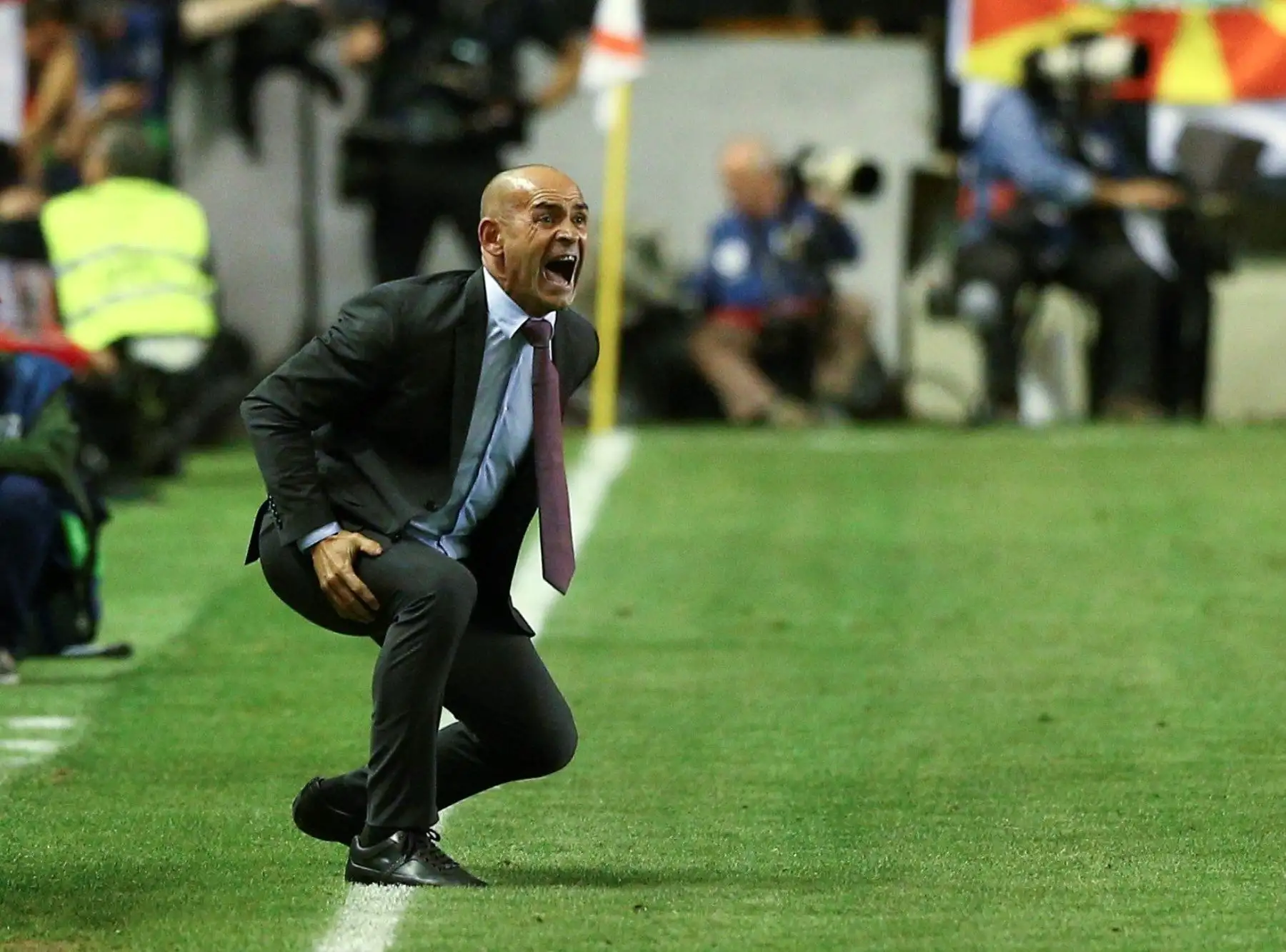 El entrenador del Rayo Vallecano Paco Gémez durante el partido de la jornada 35ª de Liga en Primera División que Rayo Vallecano y Real Madrid disputan por la Liga española.Foto:EFE