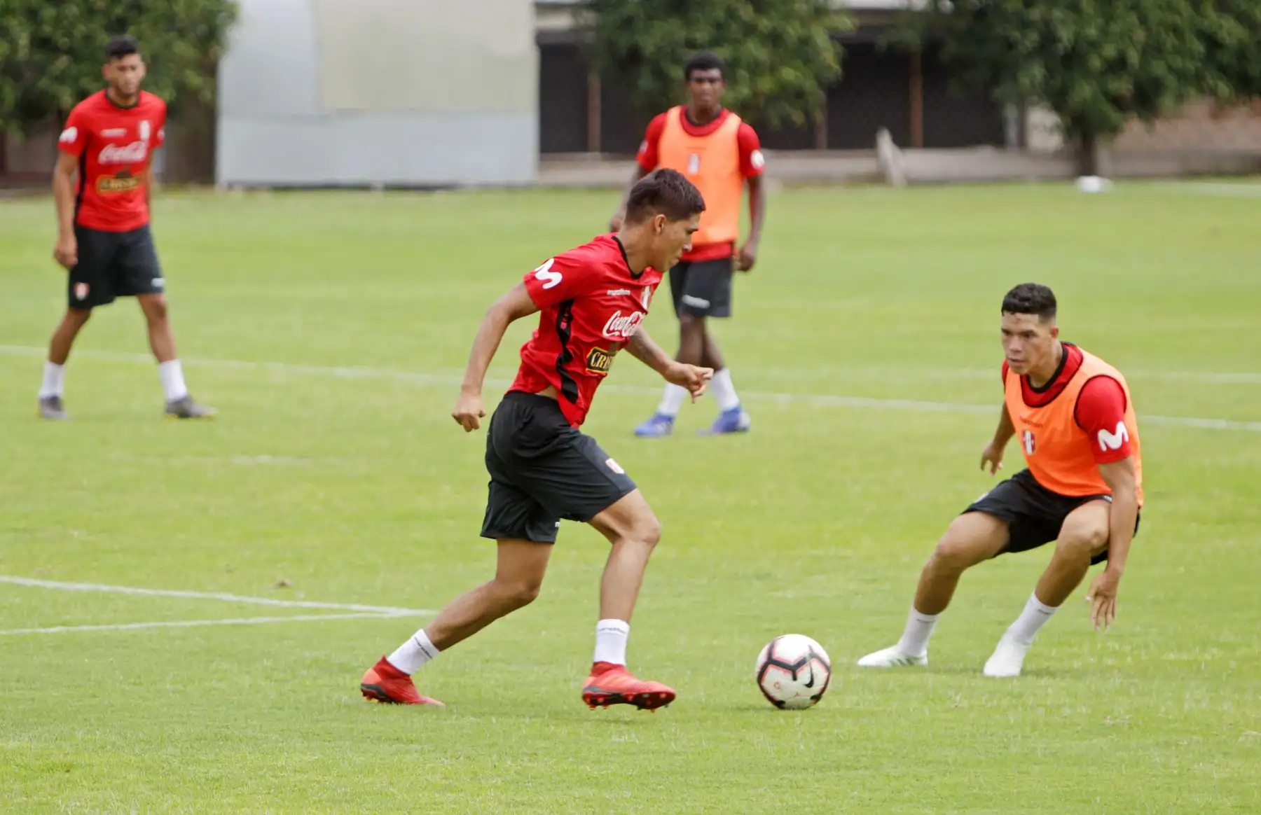 La Selección Peruana de Fútbol Sub 23 inició sus entrenamientos para afrontar los Juegos Panamericanos Lima 2019 bajo la dirección técnica de Nolberto Solano.
Foto: Lima 2019