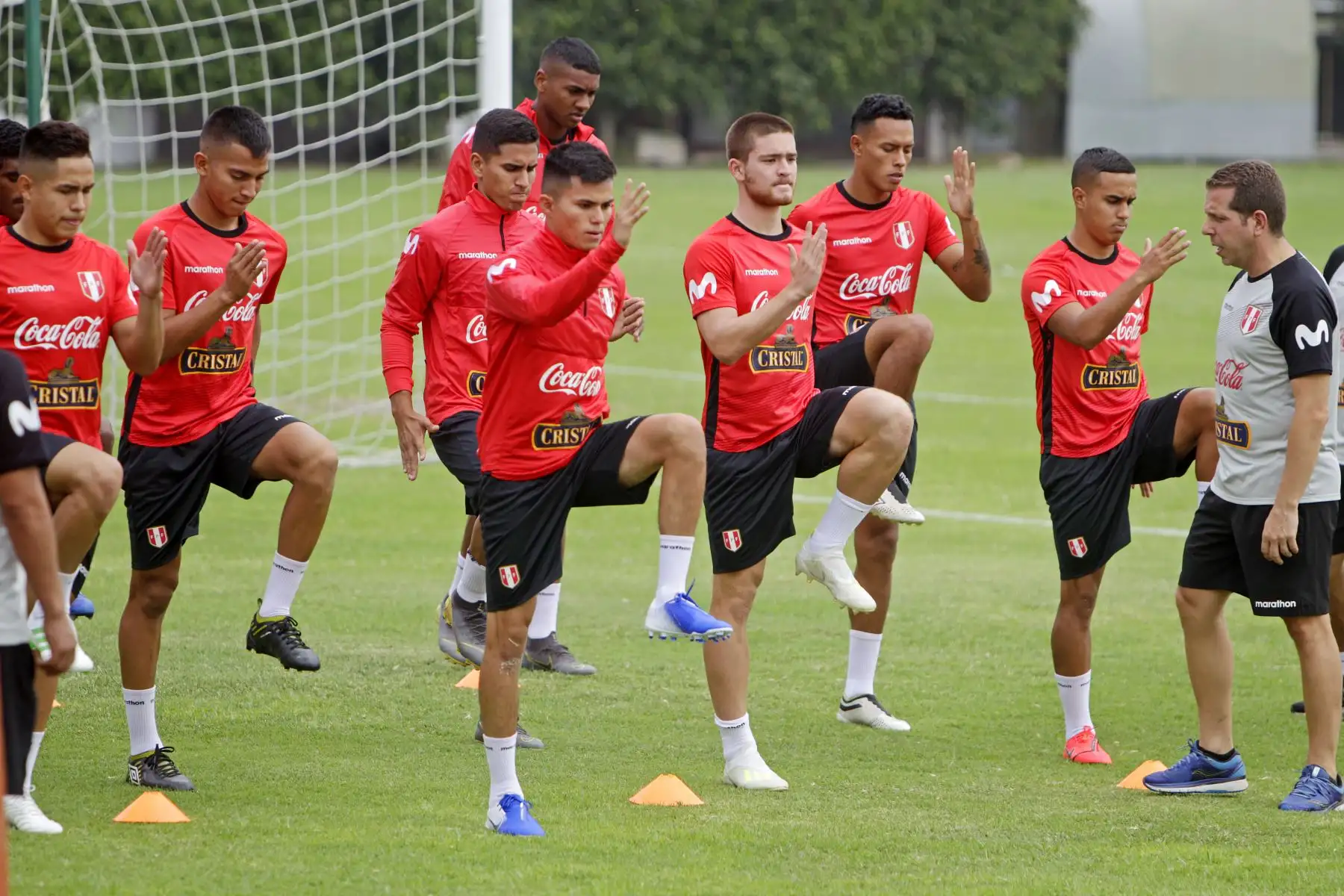La Selección Peruana de Fútbol Sub 23 inició sus entrenamientos para afrontar los Juegos Panamericanos Lima 2019 bajo la dirección técnica de Nolberto Solano.
Foto: Lima 2019