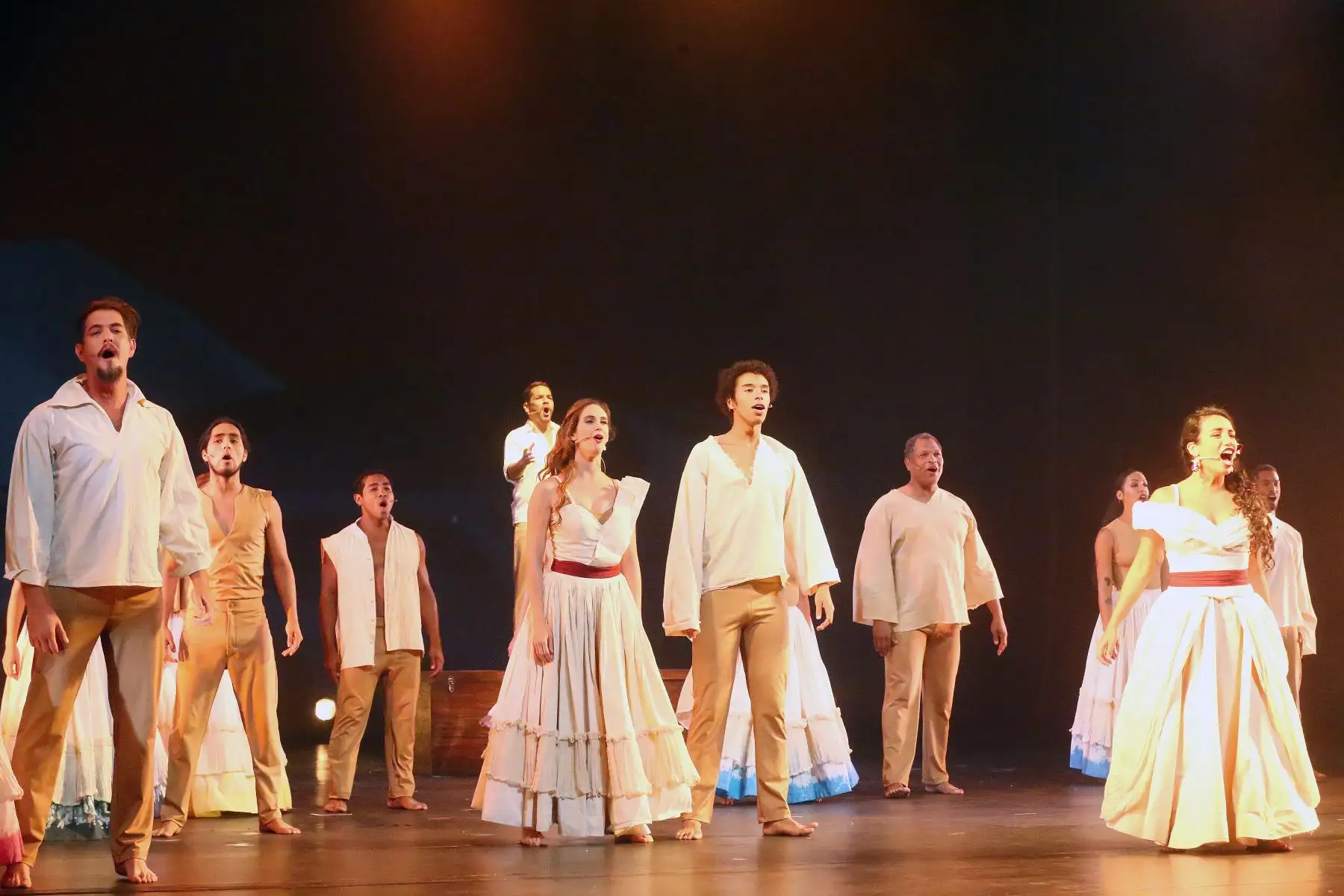 Se estrena  obra teatral musical "Todos Vuelven"  en el Teatro Municipal.
Foto:ANDINA/Héctor Vinces.