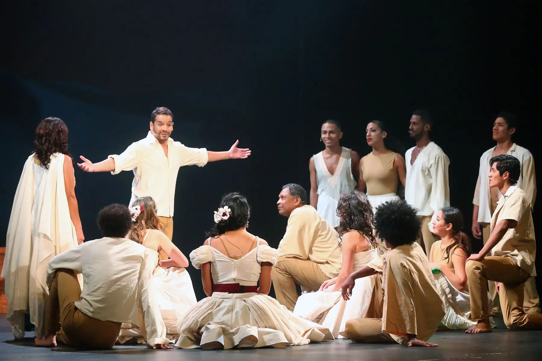 Se estrena  obra teatral musical "Todos Vuelven"  en el Teatro Municipal.
Foto:ANDINA/Héctor Vinces.