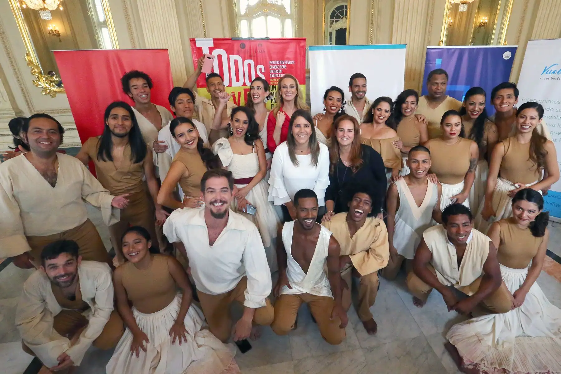 Se estrena  obra teatral musical "Todos Vuelven"  en el Teatro Municipal.
Foto:ANDINA/Héctor Vinces.