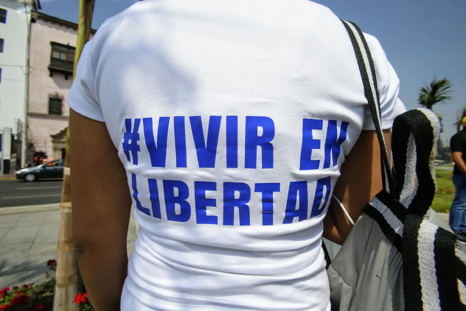 Venezolanos en Lima marchan y respaldan al presidente interino Juan Guaidó. Foto: ANDINA/Nathalie Sayago