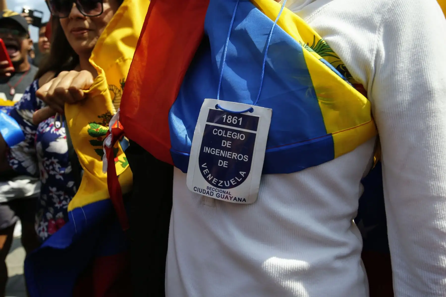 Venezolanos en Lima marchan y respaldan al presidente interino Juan Guaidó. Foto: ANDINA/Nathalie Sayago