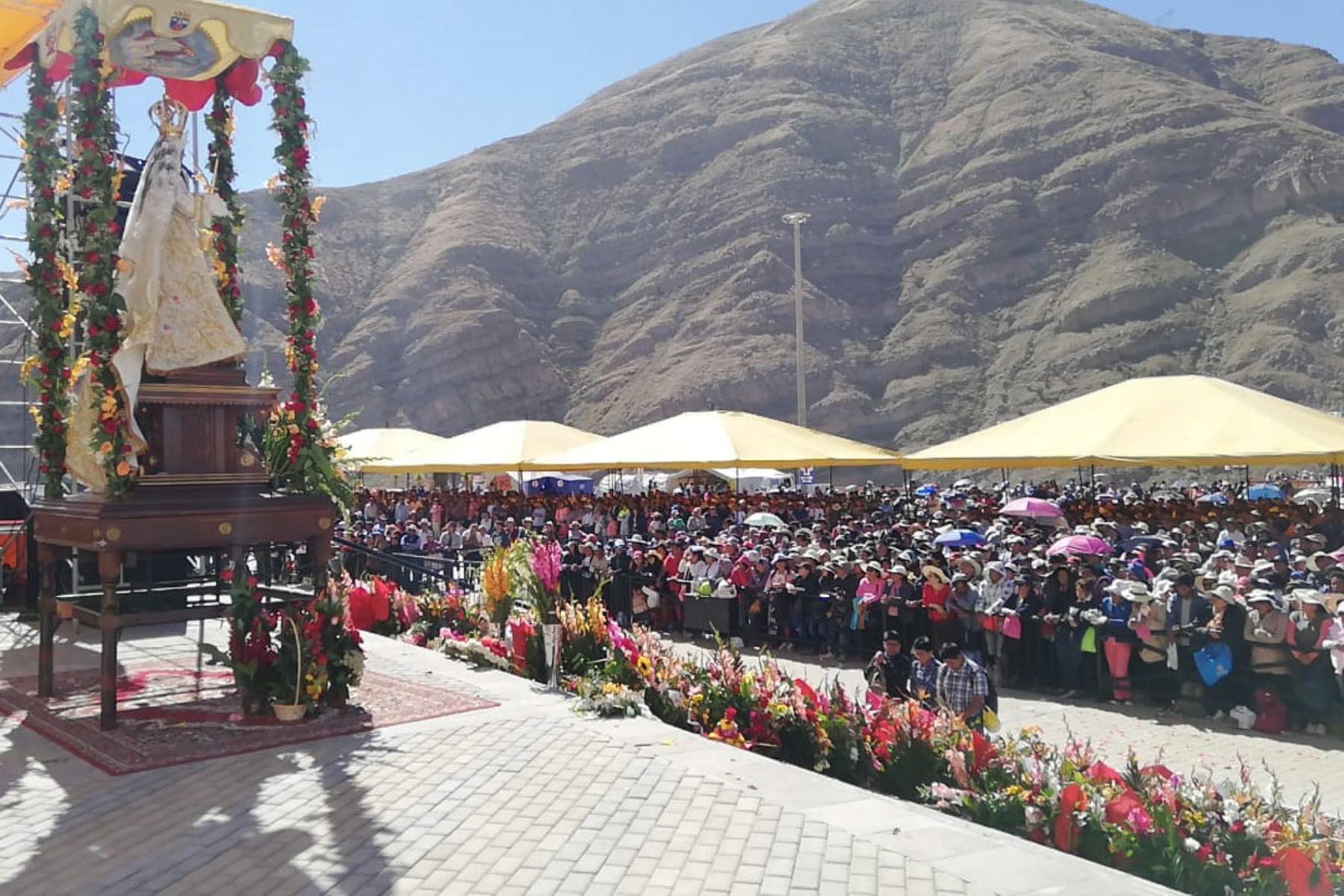 Miles de devotos participaron de ritos en honor a la Virgen de Chapi en: Arequipa.FOTO:  ANDINA/Difusión