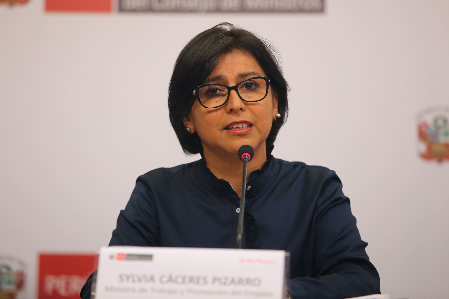 Ministra de Trabajo y Promoción del Empleo, Sylvia Cáceres.Foto:  ANDINA/Vidal Tarqui