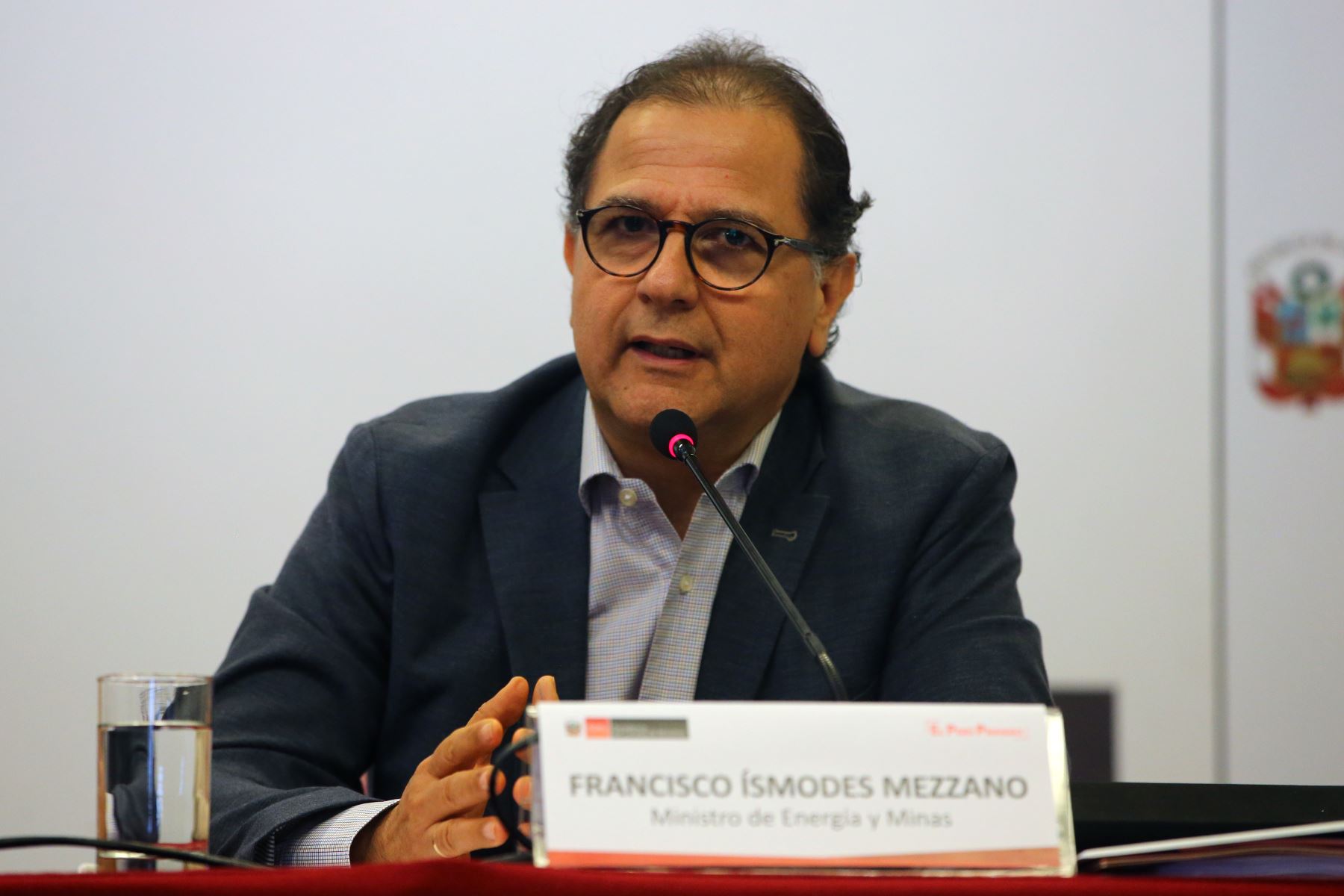 Ministro de Energía y Minas, Francisco Ísmodes. ANDINA/Vidal Tarqui