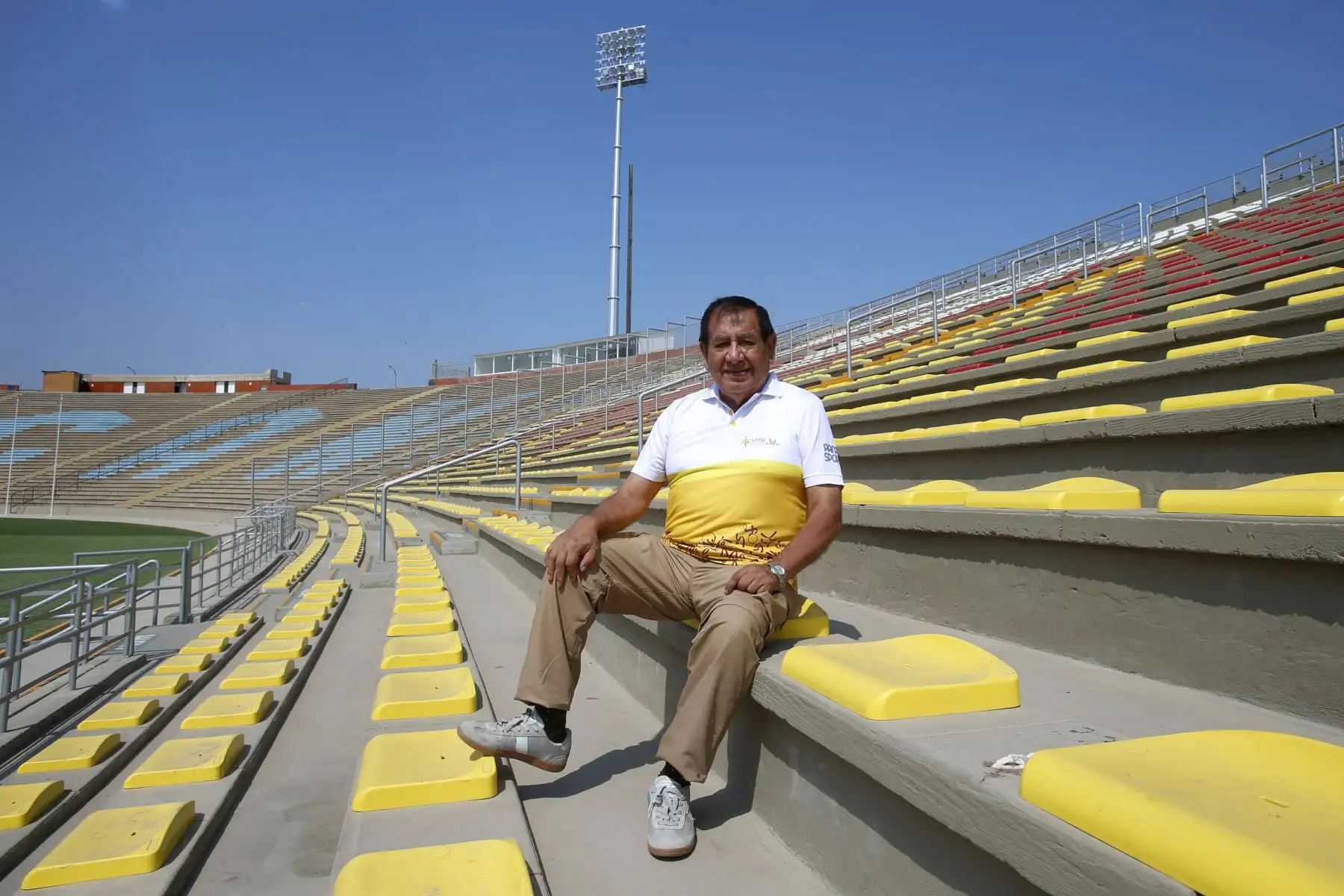 Panamericanos Lima 2019. Jaime Zegarra, voluntario Sanmarquino de Lima 2019. Ex alumno y Profesor de la Universidad. Foto: ANDINA/Nathalie Sayago