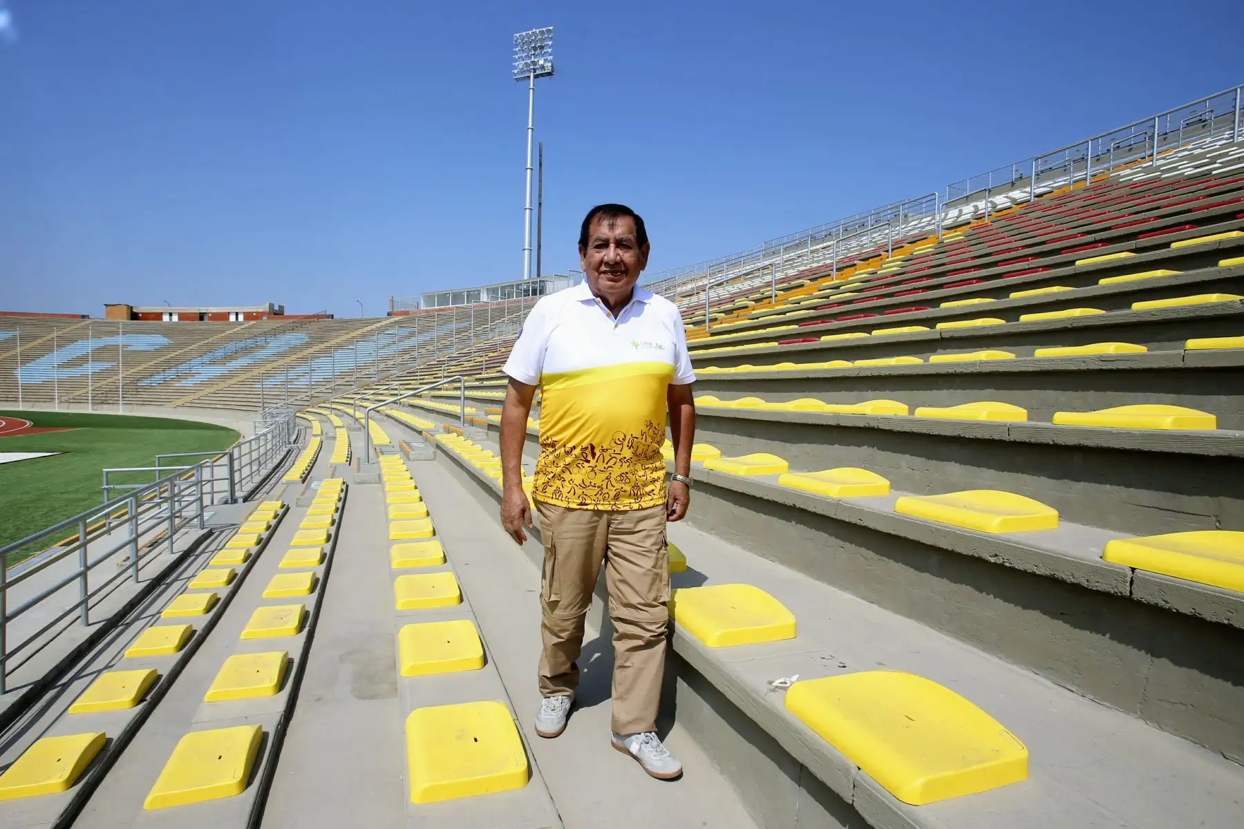 Panamericanos Lima 2019. Jaime Zegarra, voluntario Sanmarquino de Lima 2019. Ex alumno y Profesor de la Universidad. Foto: ANDINA/Nathalie Sayago