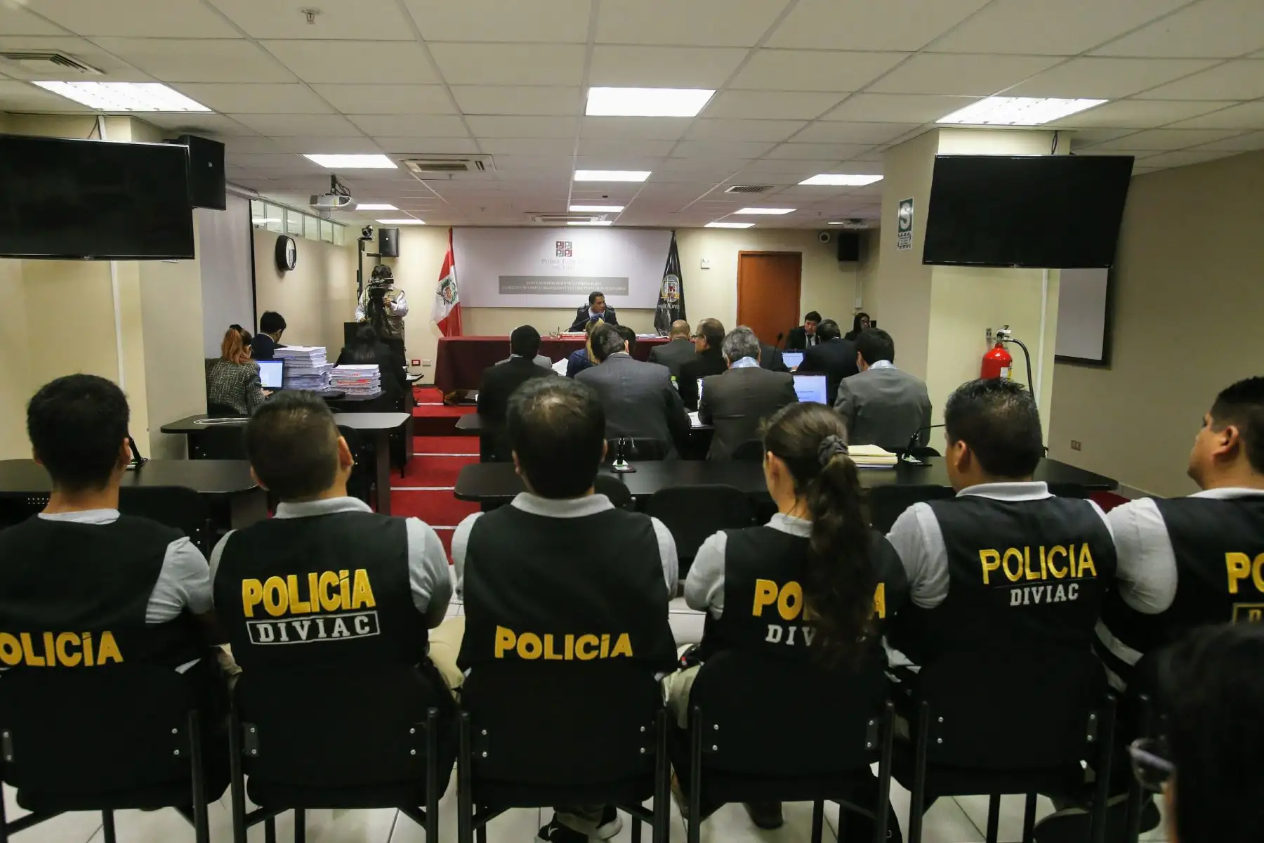 Audiencia para evaluar pedido de prisión preventiva contra el exministro de Transportes y Comunicaciones Enrique Cornejo. Foto: ANDINA/Nathalie Sayago