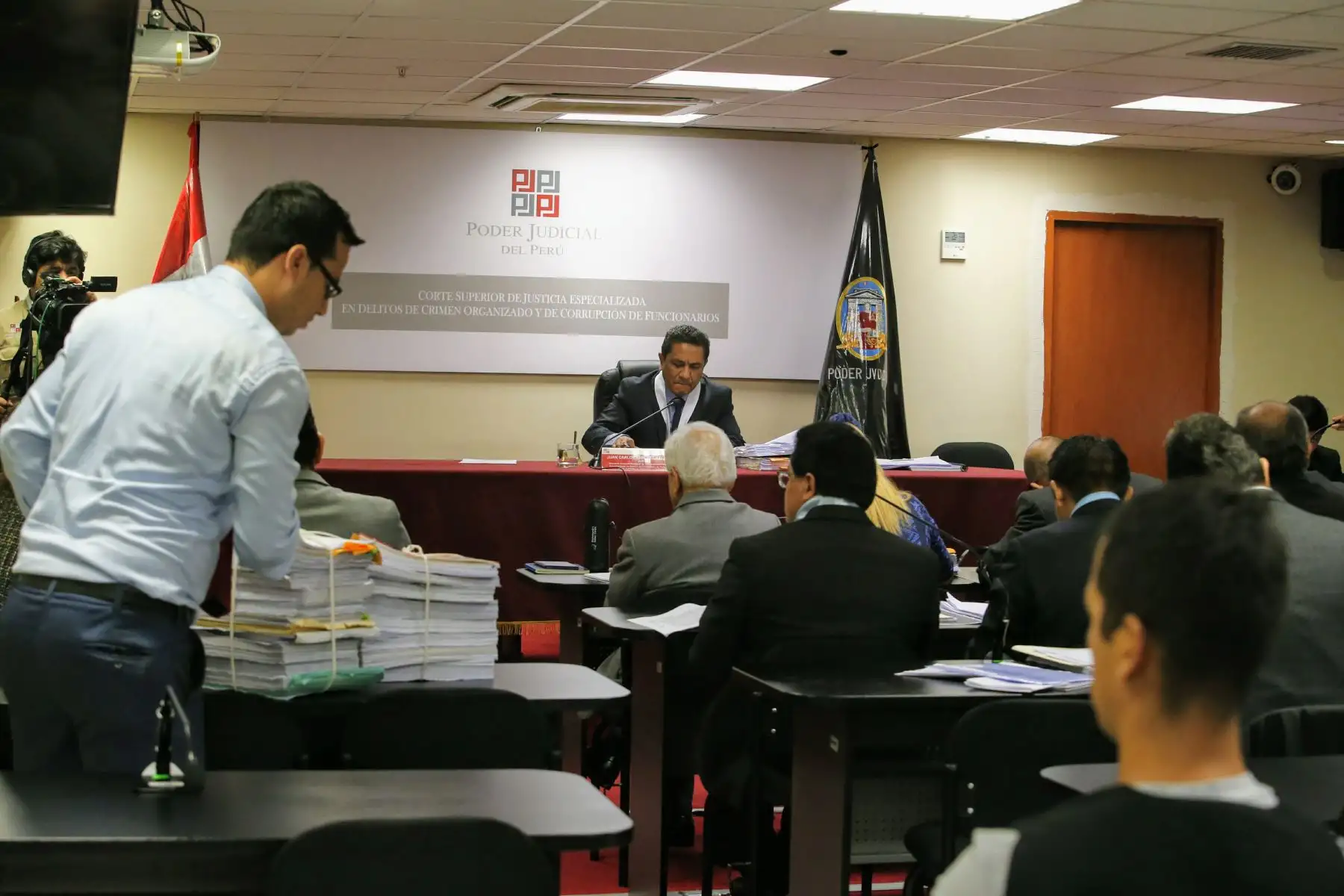 Audiencia para evaluar pedido de prisión preventiva contra el exministro de Transportes y Comunicaciones Enrique Cornejo. Foto: ANDINA/Nathalie Sayago