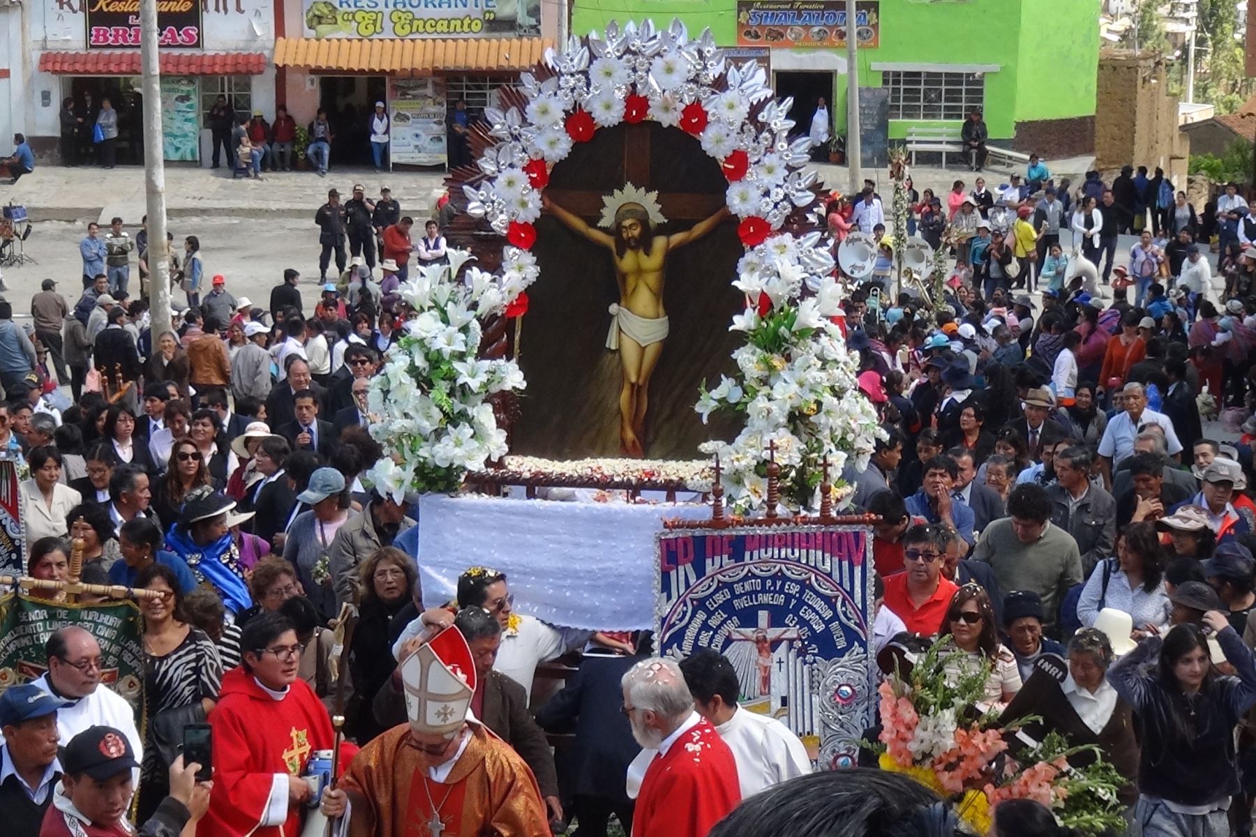 Así se vive la festividad en el Santuario del Señor de Muruhuay en Tarma, Junín. ANDINA/Pedro Tinoco