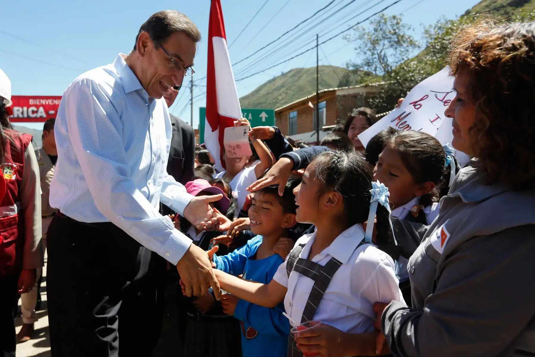 Presidente Vizcarra realiza inspección de las obras de rehabilitación de la carretera Huaraz - Caraz. Foto: ANDINA/ Prensa Presidencia