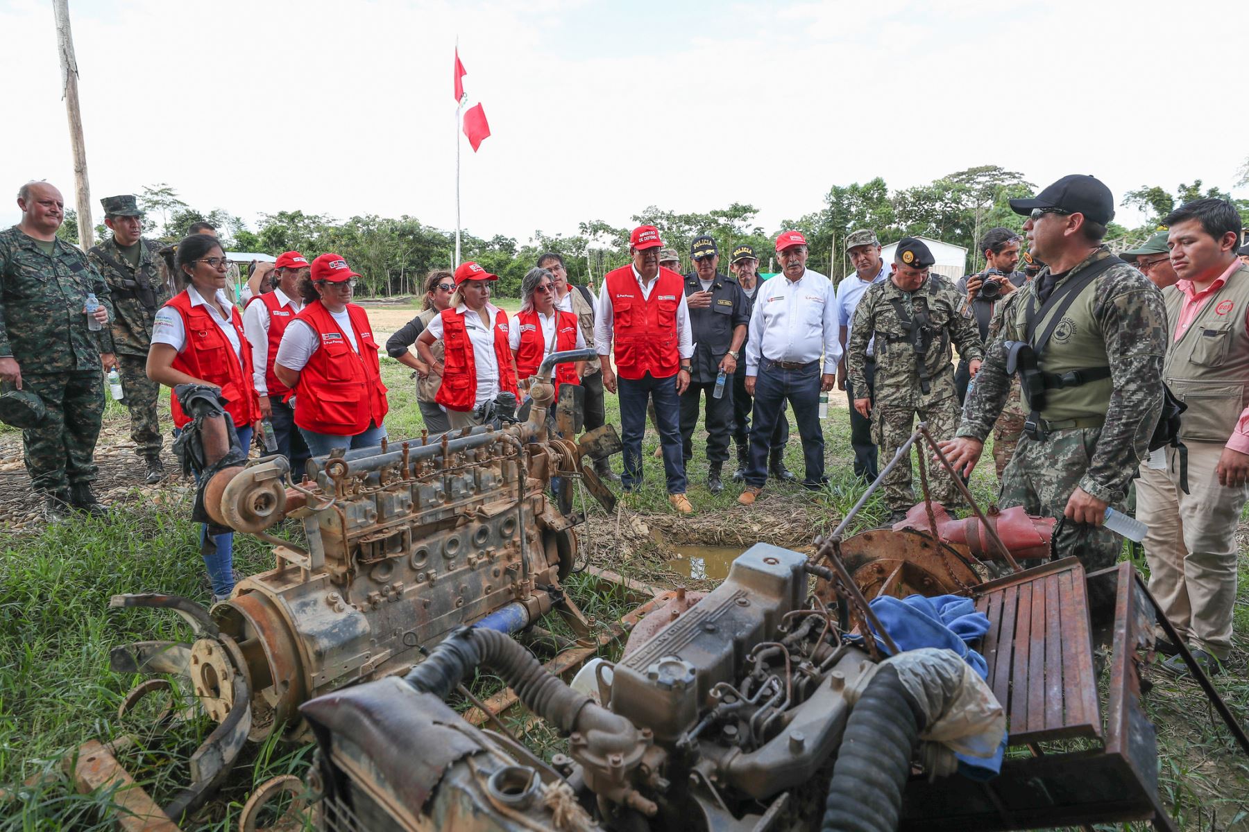 Fuerzas del orden refuerzan control en Reserva Nacional Tambopata en lucha contra la minería ilegal, destaca comitiva ministerial que visitó Madre de Dios.