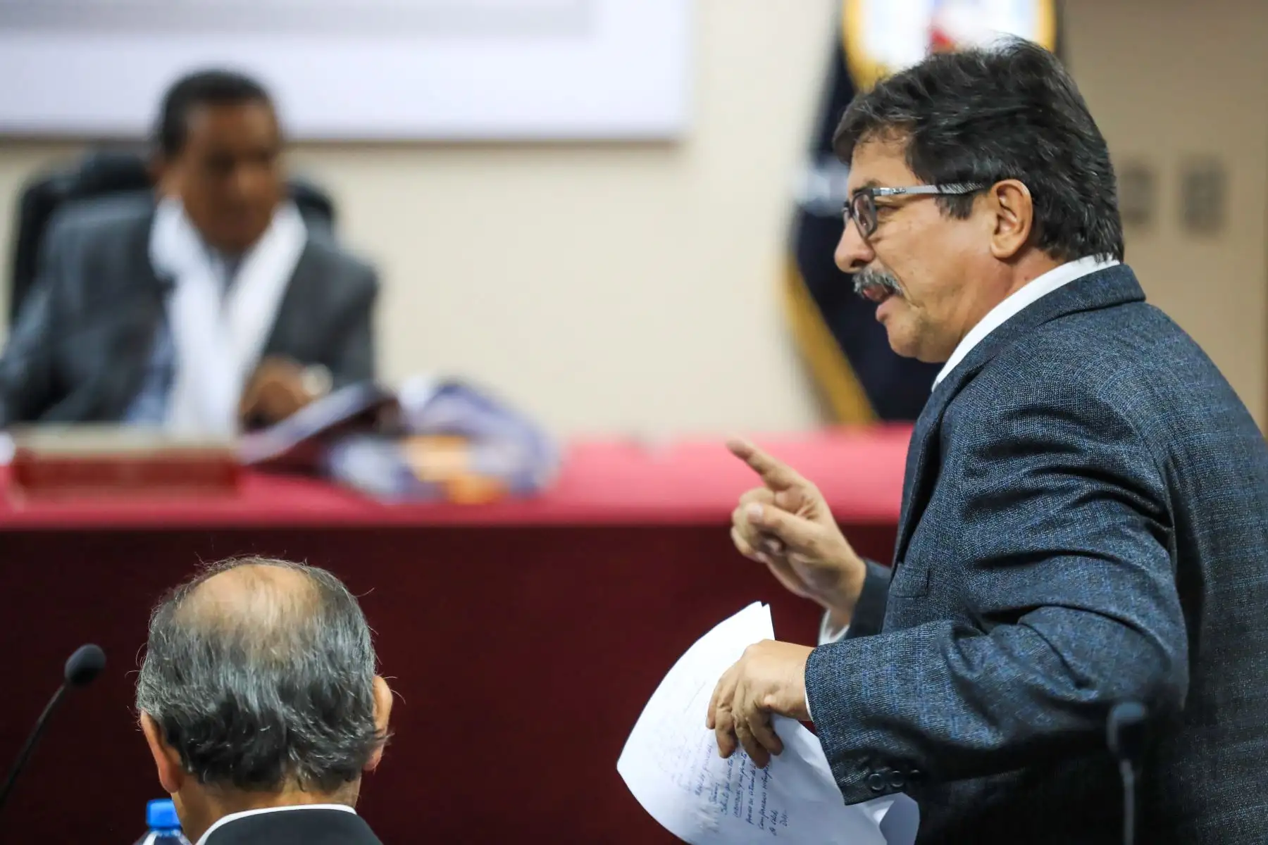 Audiencia de prisión preventiva contra Enrique Cornejo. Foto: ANDINA/Juan Carlos Guzmán