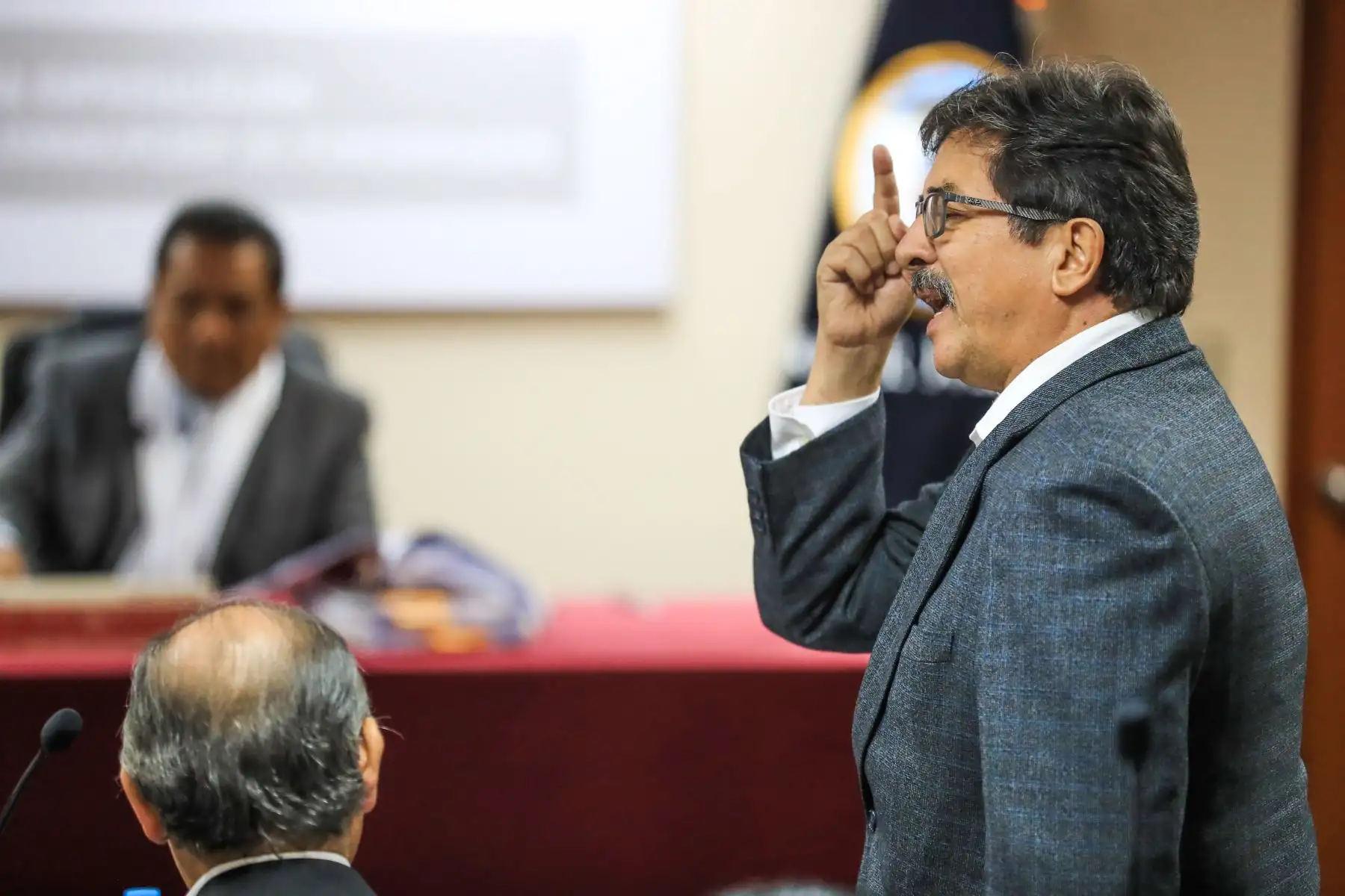 Audiencia de prisión preventiva contra Enrique Cornejo. Foto: ANDINA/Juan Carlos Guzmán