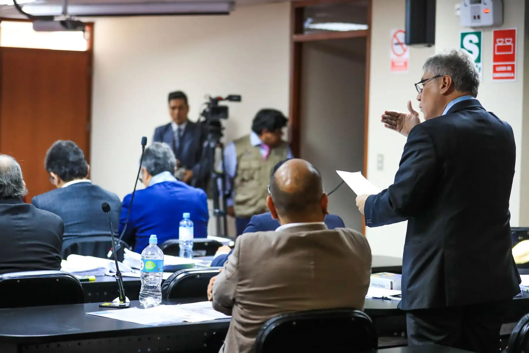 Audiencia de prisión preventiva contra Enrique Cornejo. Foto: ANDINA/Juan Carlos Guzmán