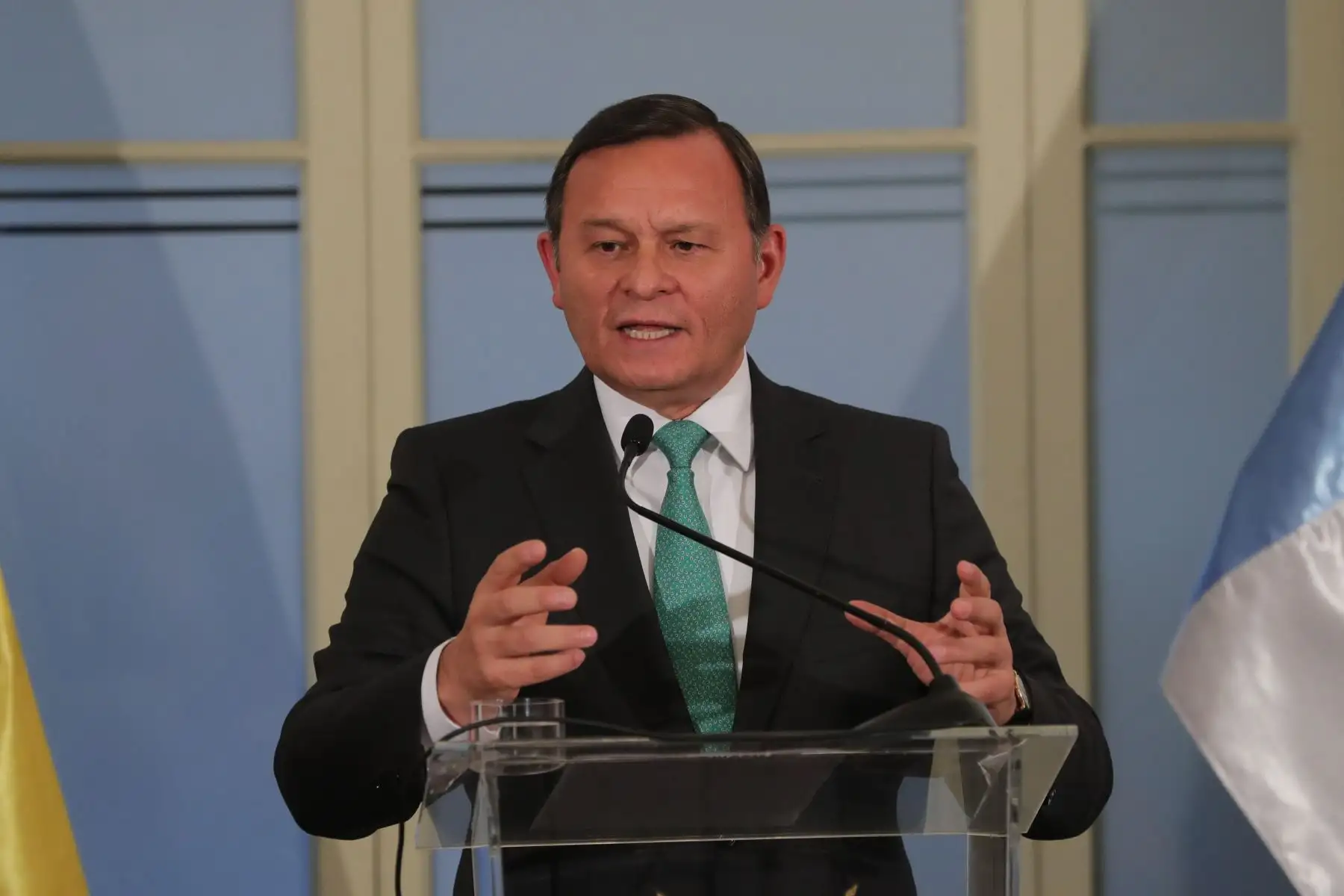 Pronunciamiento de los cancilleres y vicecancilleres de los 12 países integrantes del Grupo de Lima sobre los acontecimientos en torno a la crisis política en Venezuela. Foto: EFE
