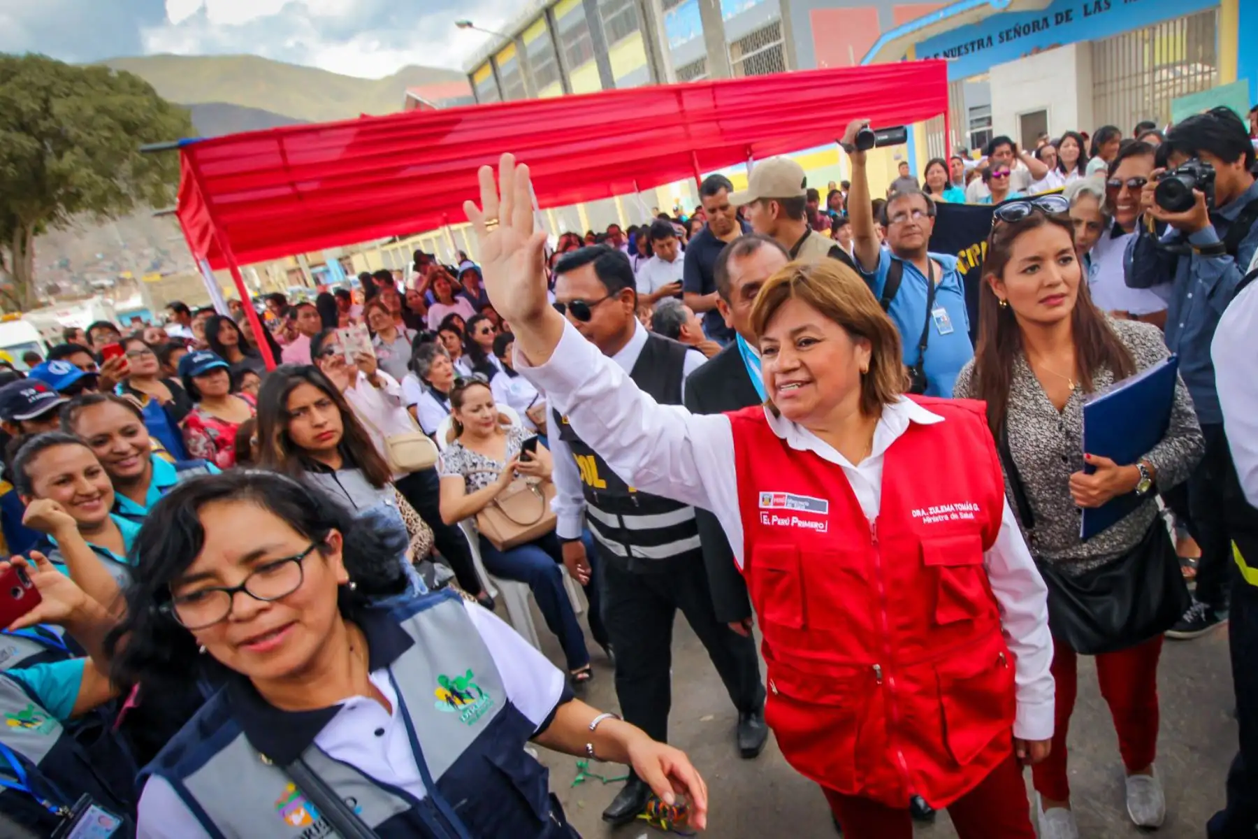 La ministra de Salud, Zulema Tomás Gonzáles,inauguró  la implementación del Programa Regional de Salud Familiar y Comunitaria en la región Huánuco, el cual permitirá mejorar el acceso a 2,500 familias a los servicios de Atención Primaria de la Salud desde sus hogares.Foto: ANDINA/Minsa