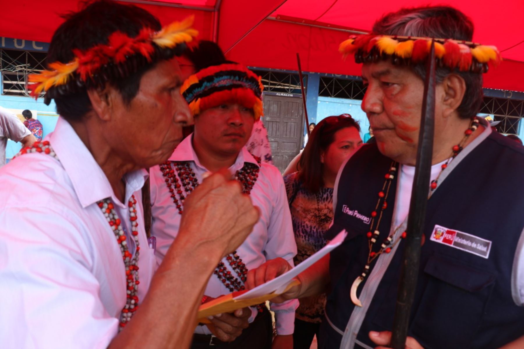 El viceministro de Salud Pública, Neptalí Santillán, llegó hasta la comunidad indígena de Pangkista, ubicada en la región Amazonas.