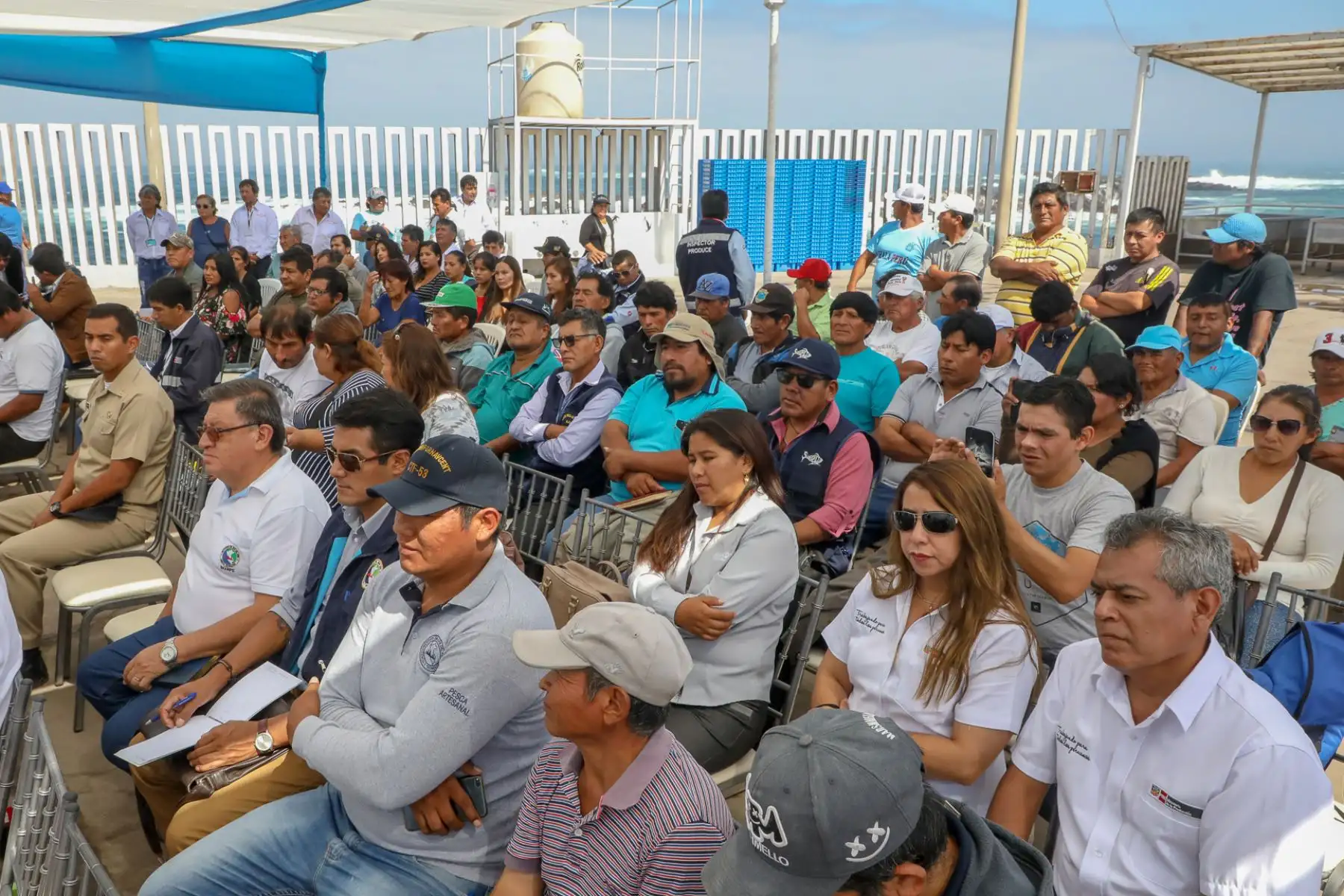 Ministra de la Producción, Rocío Barrios  llegó al distrito de Chala, para la inauguración del I Congreso Regional Extraordinario de la Pesca Artesanal de la Región Arequipa.
Foto: ANDINA/Produce