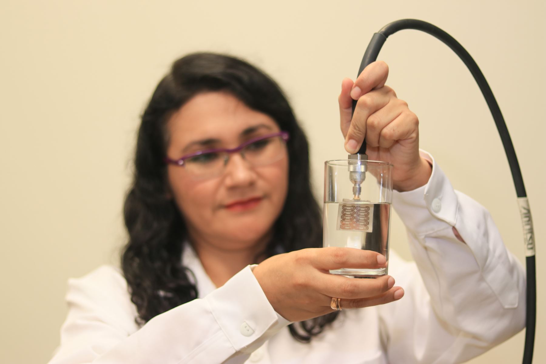Investigadora arequipeña Patricia Castillo Araníbar diseñó y elaboró sensor que detecta bebidas adulteradas. ANDINA/Difusión