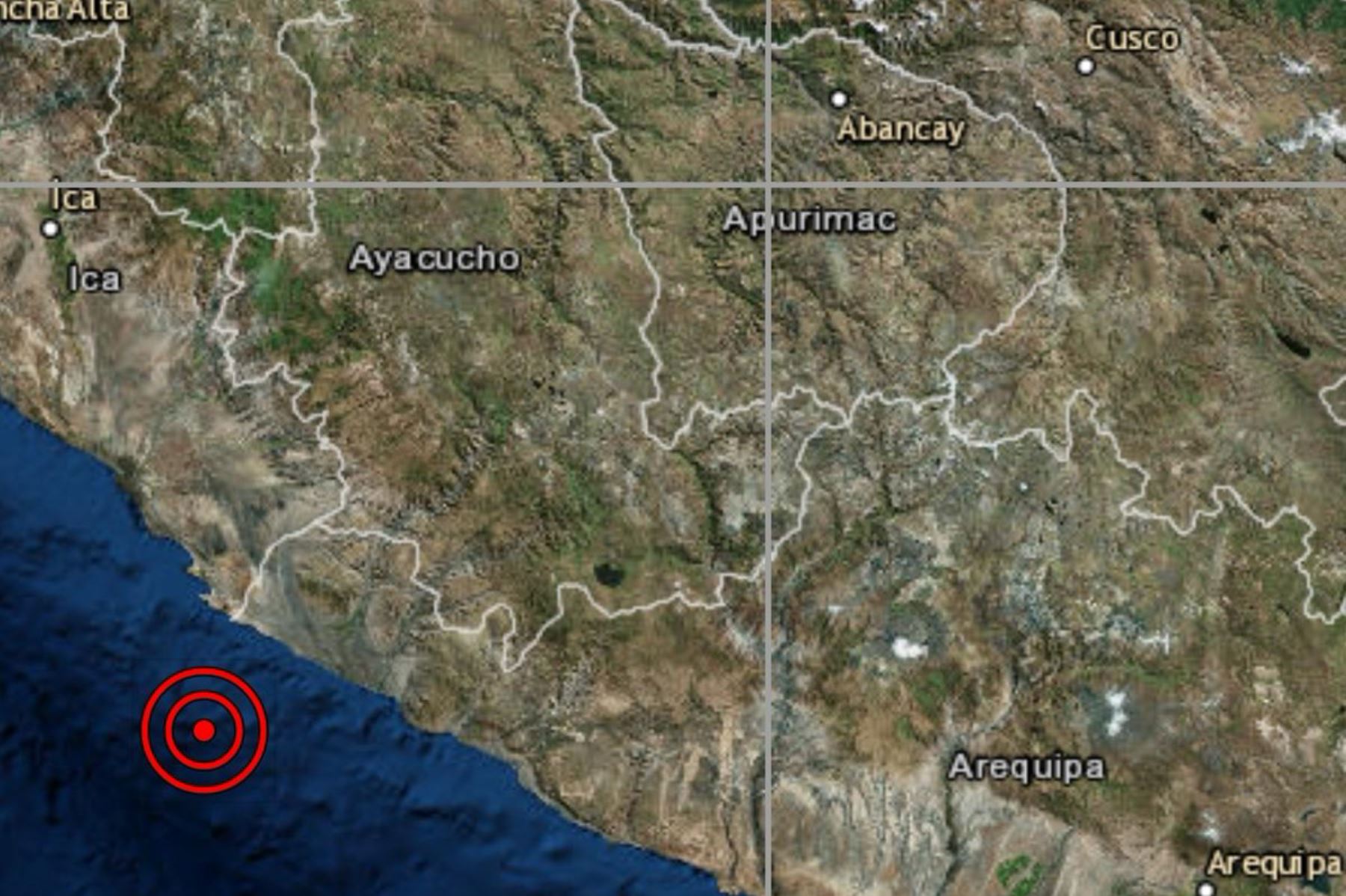 A las 16:48 horas se registró un movimiento telúrico de magnitud 4.2 en la provincia arequipeña de Arequipa.