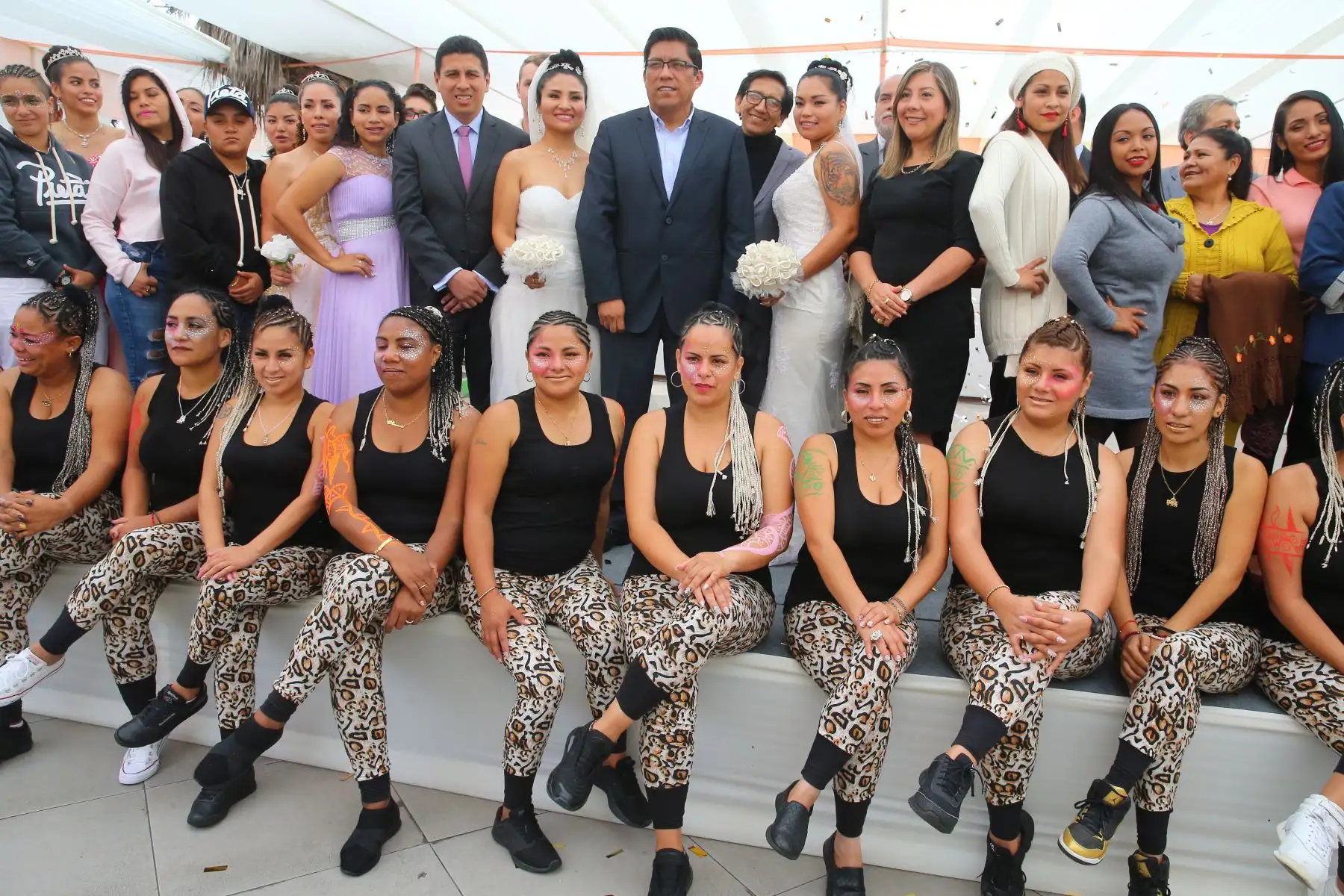 El ministro de Justicia, Vicente Zeballos, el presidente del INPE, Carlos Romero, asisten a la actividad Warmipa Soncco 2019 “Corazón de Madre” en el establecimiento penitenciario Mujeres de Chorrillos con ocasión del Día de la Madre. Foto: ANDINA/ Vidal Tarqui.Foto: ANDINA/Vidal Tarqui