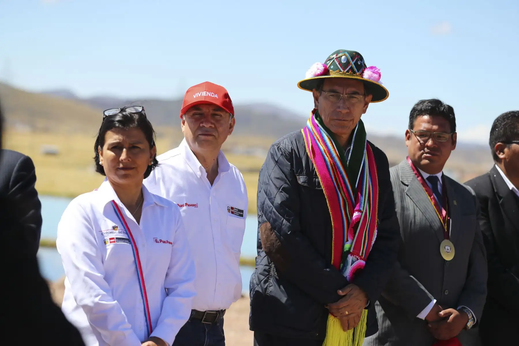 Presidente Vizcarra supervisó la puesta en servicio de 19.05 kilómetros de la segunda calzada de la autopista Puno–Juliaca. El tramo, que forma parte de los 48.8 kilómetros de la autopista, está ubicado entre los distritos de Caracoto y Paucarcolla, en las provincias de San Román y Puno. Foto: ANDINA/ Prensa Presidencia