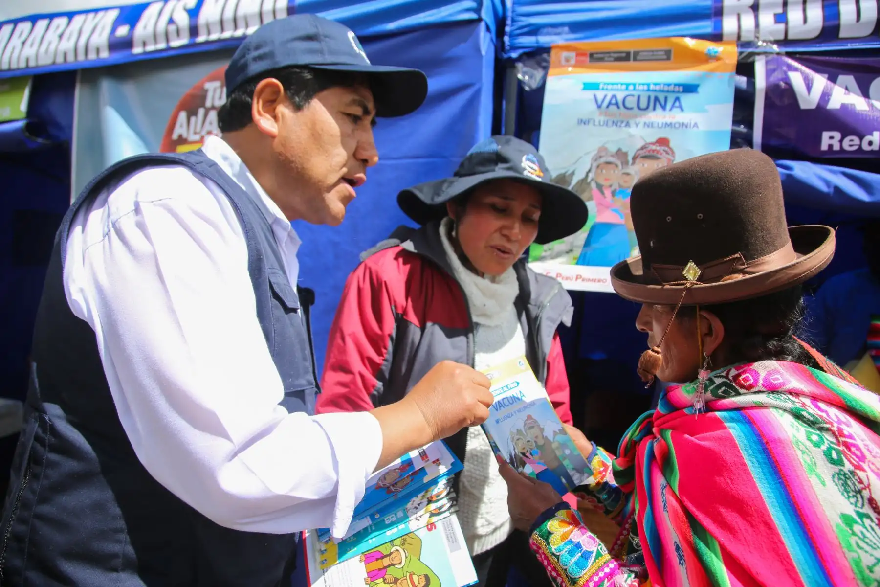 123,151 vacunas contra el neumococo y 64,470 vacunas contra la influenza fueron destinadas en la Región Puno como parte del lanzamiento del Plan Multisectorial ante Heladas y Friaje 2019–2021 denominado Operación Abrigo. Foto: ANDINA/ MINSA