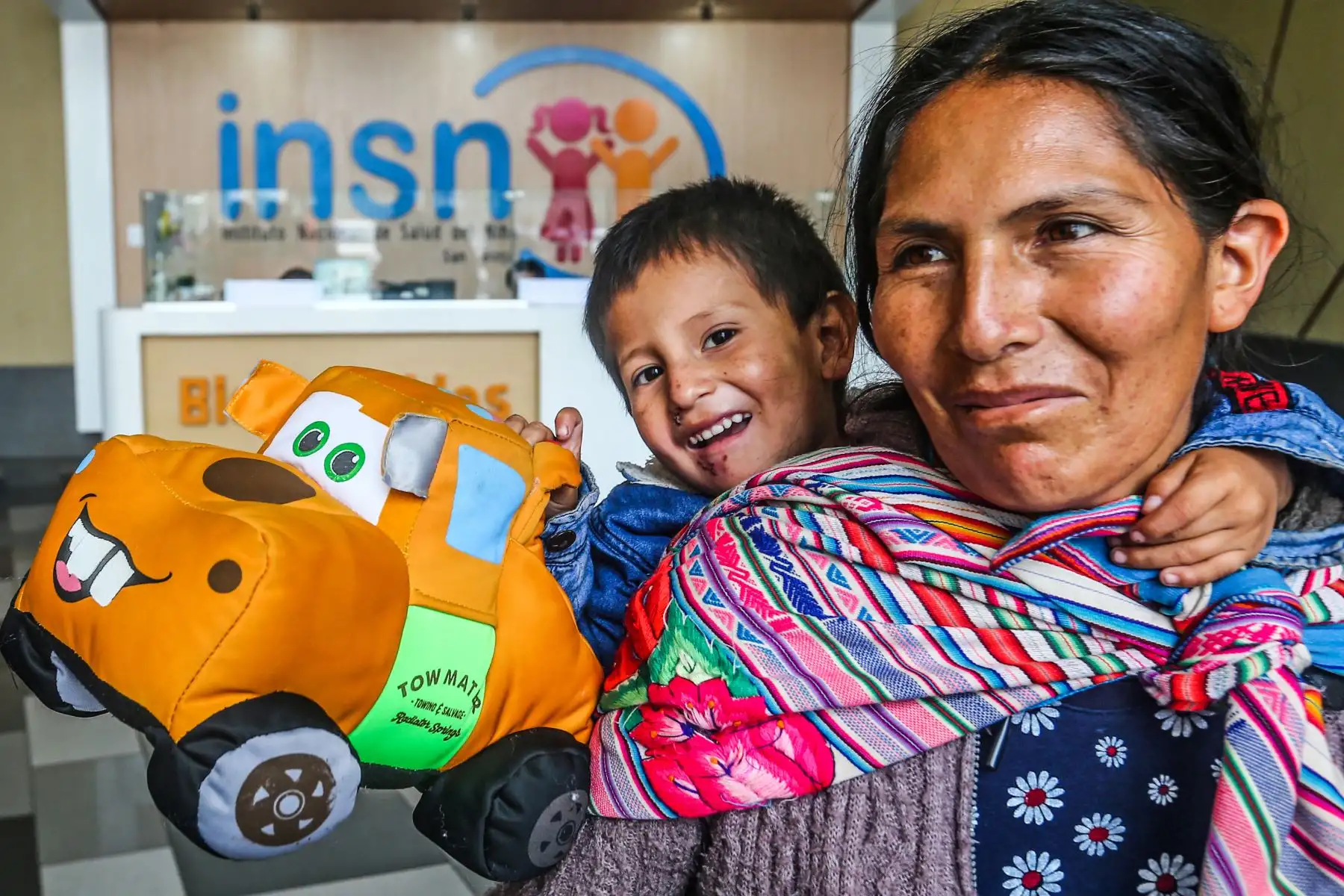El Instituto de Salud del Niño de San Borja impulsa buena práctica de atención para pacientes y sus familiares que hablan lenguas originarias. ANDINA/Héctor Vinces