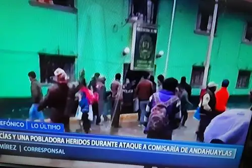 El exmilitar Michael Oscco Quispe, presunto asesino de dos niñas en Andahuaylas, permanece detenido en la comisaría local.