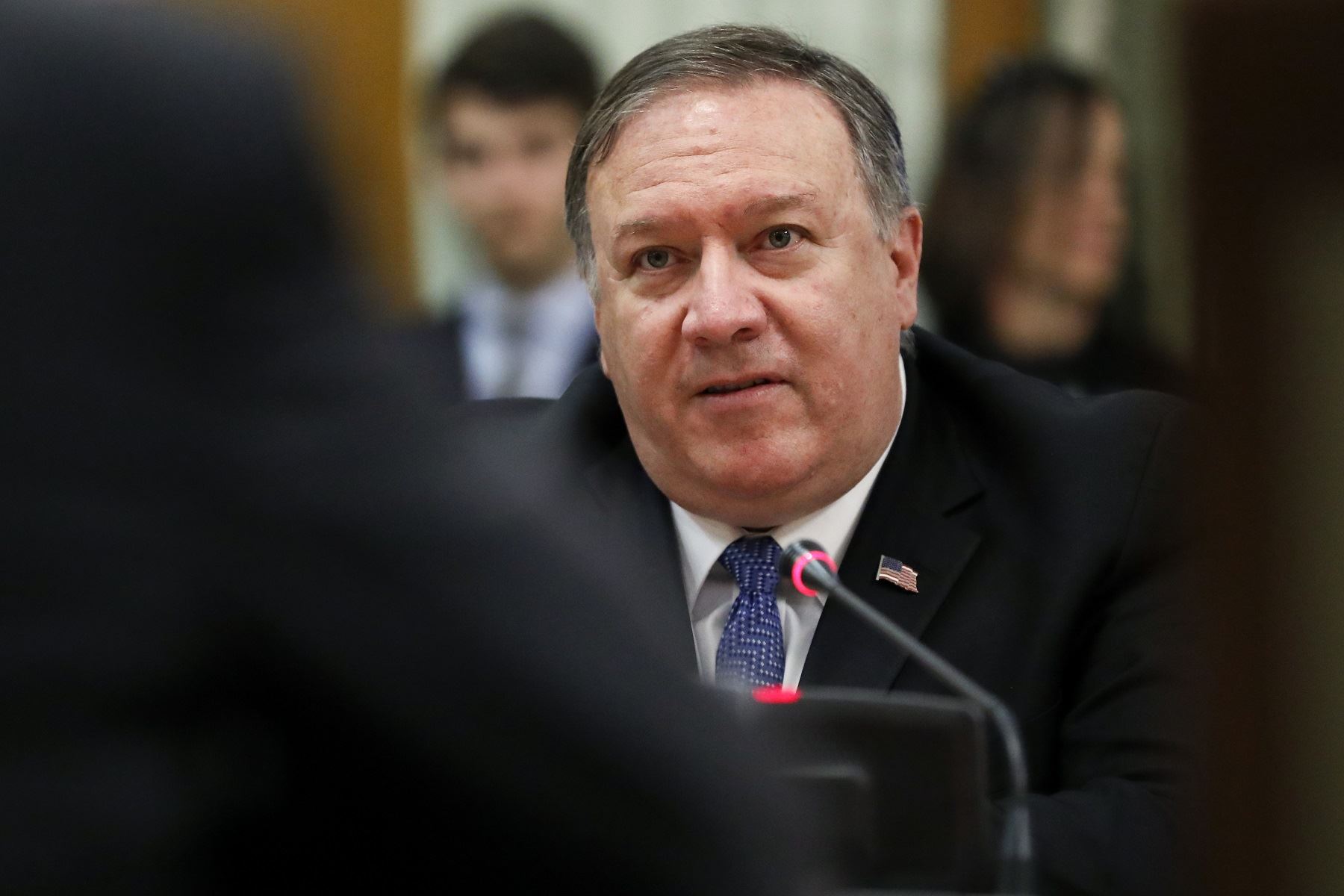 Secretario de Estado de los Estados Unidos, Mike Pompeo. Foto: AFP.