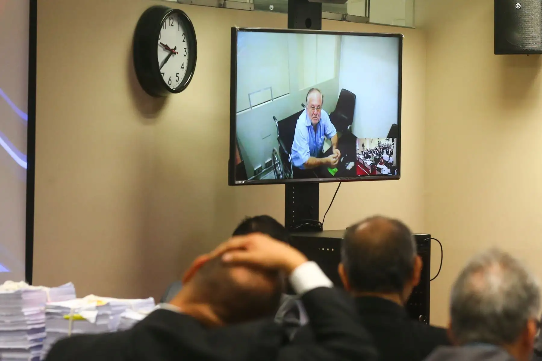 Audiencia de apelación interpuesta por la defensa de Luis Nava contra el auto que declaró fundado el requerimiento de prisión preventiva por el plazo de 36 meses. Foto: ANDINA/ Hector Vinces