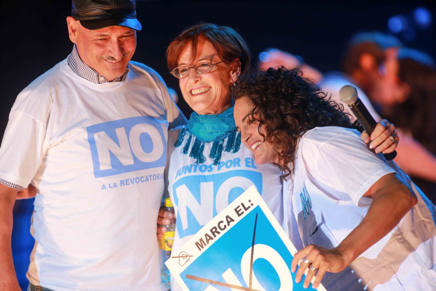 Lima - 14 marzo 2013 / La alcaldesa de Lima, Susana Villarán, encabezó el mitin de cierre de campaña por el NO a la revocatoria.
