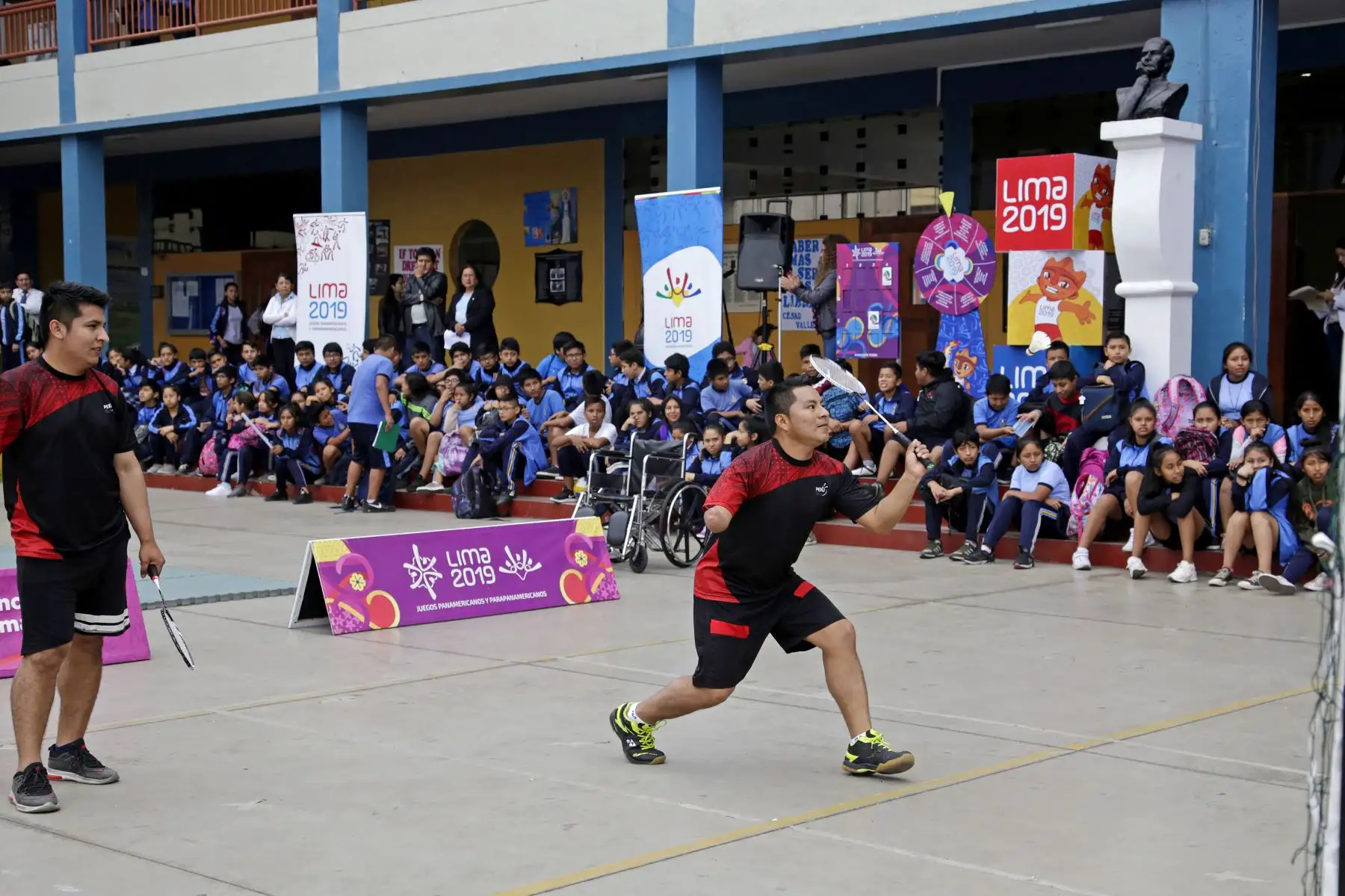 Lima 2019 celebra A 100 días de los Juegos Parapanamericanos en colegio de La Victoria.
Foto: ANDINA/Lima 2019