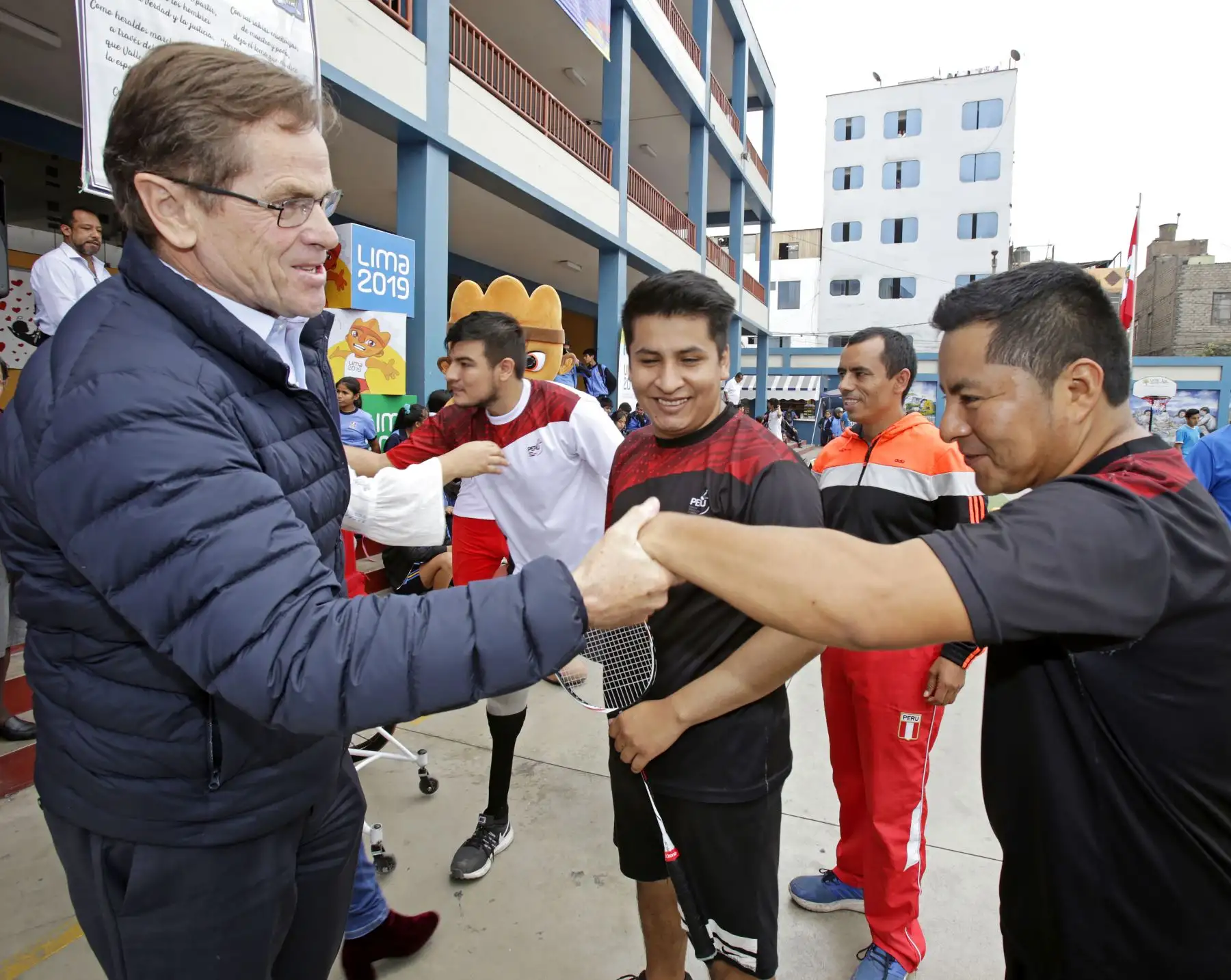 Lima 2019 celebra A 100 días de los Juegos Parapanamericanos en colegio de La Victoria.
Foto: ANDINA/Lima 2019