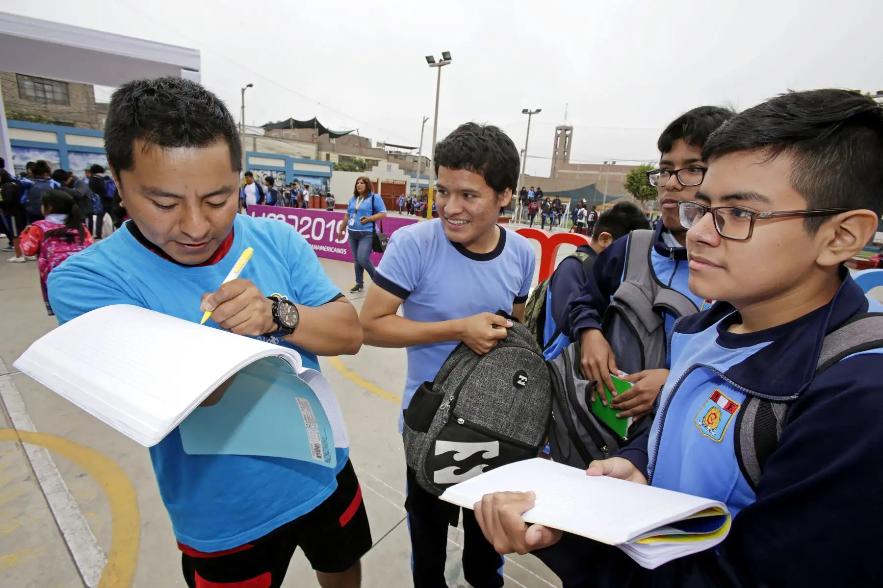 Lima 2019 celebra A 100 días de los Juegos Parapanamericanos en colegio de La Victoria.
Foto: ANDINA/Lima 2019