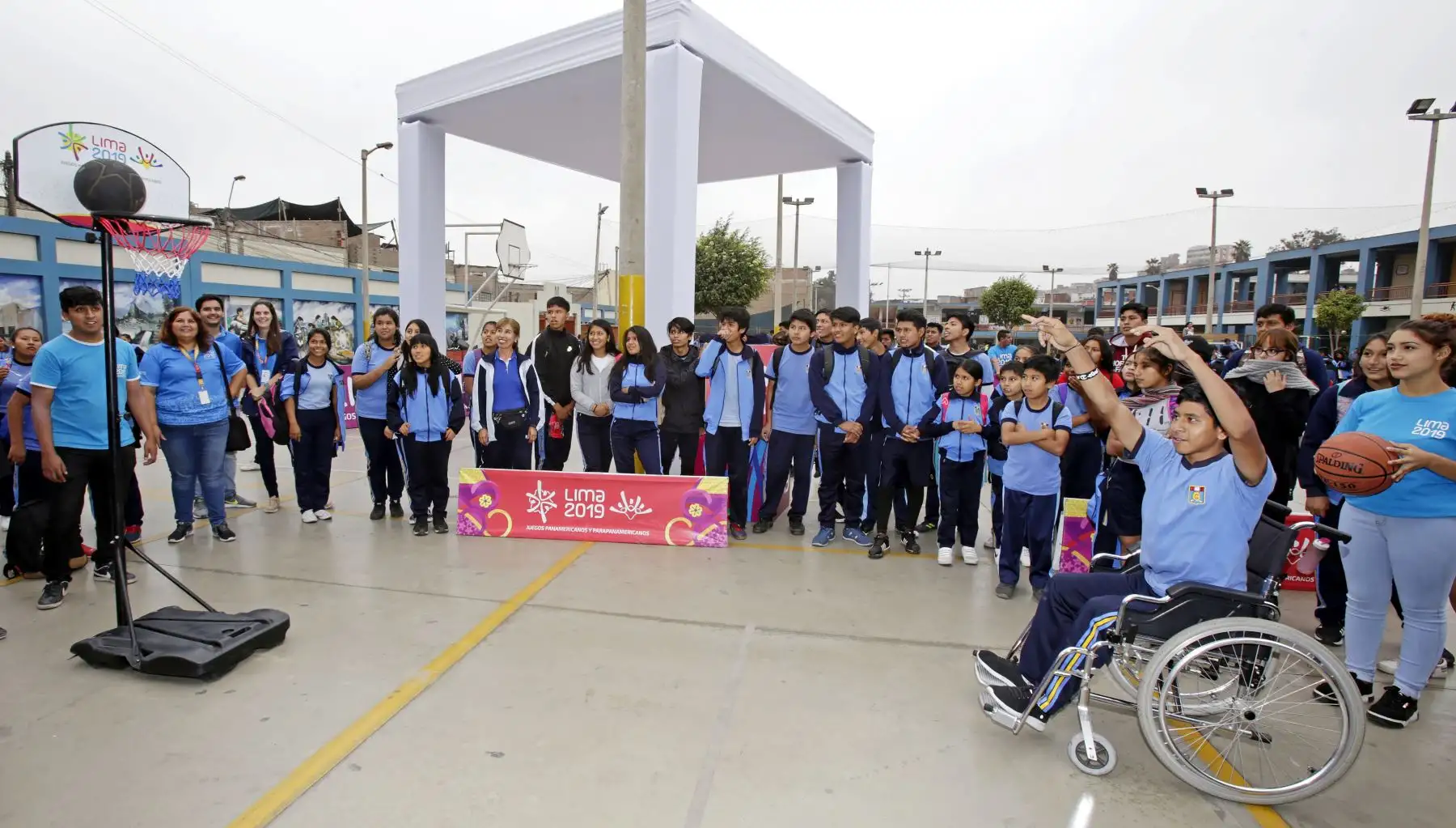 Lima 2019 celebra A 100 días de los Juegos Parapanamericanos en colegio de La Victoria.
Foto: ANDINA/Lima 2019