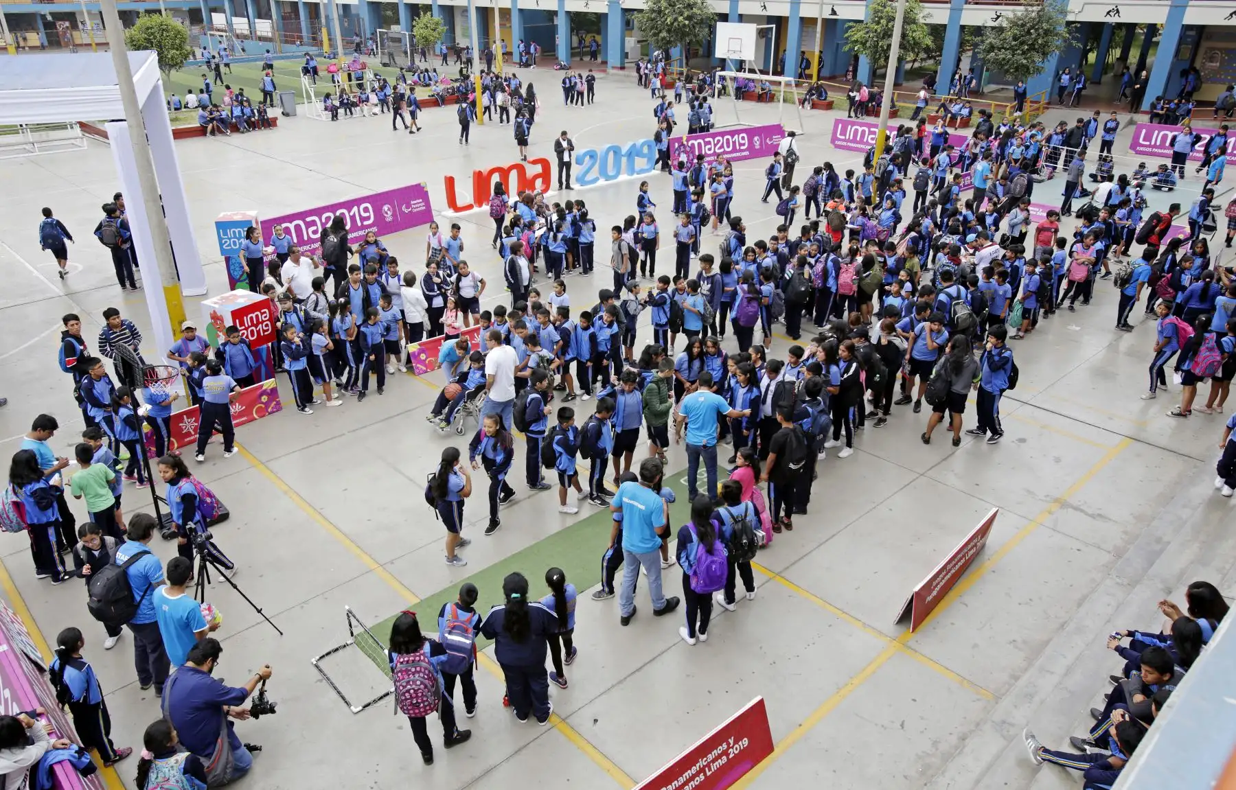 Lima 2019 celebra A 100 días de los Juegos Parapanamericanos en colegio de La Victoria.
Foto: ANDINA/Lima 2019